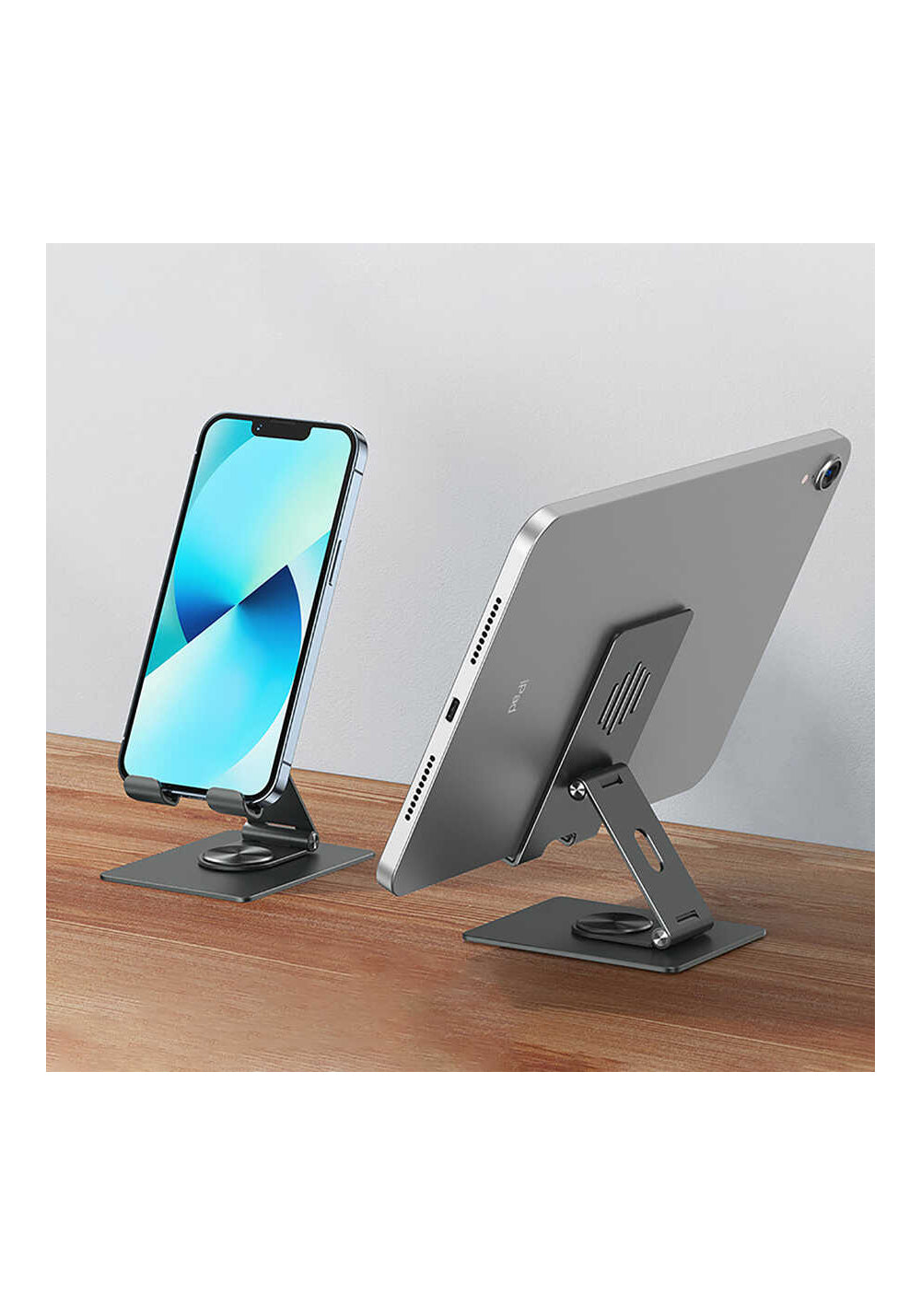Wiwu ZM106 Taşınabilir Katlanabilir 360 Dönebilen Metal Telefon ve Tablet Standı
