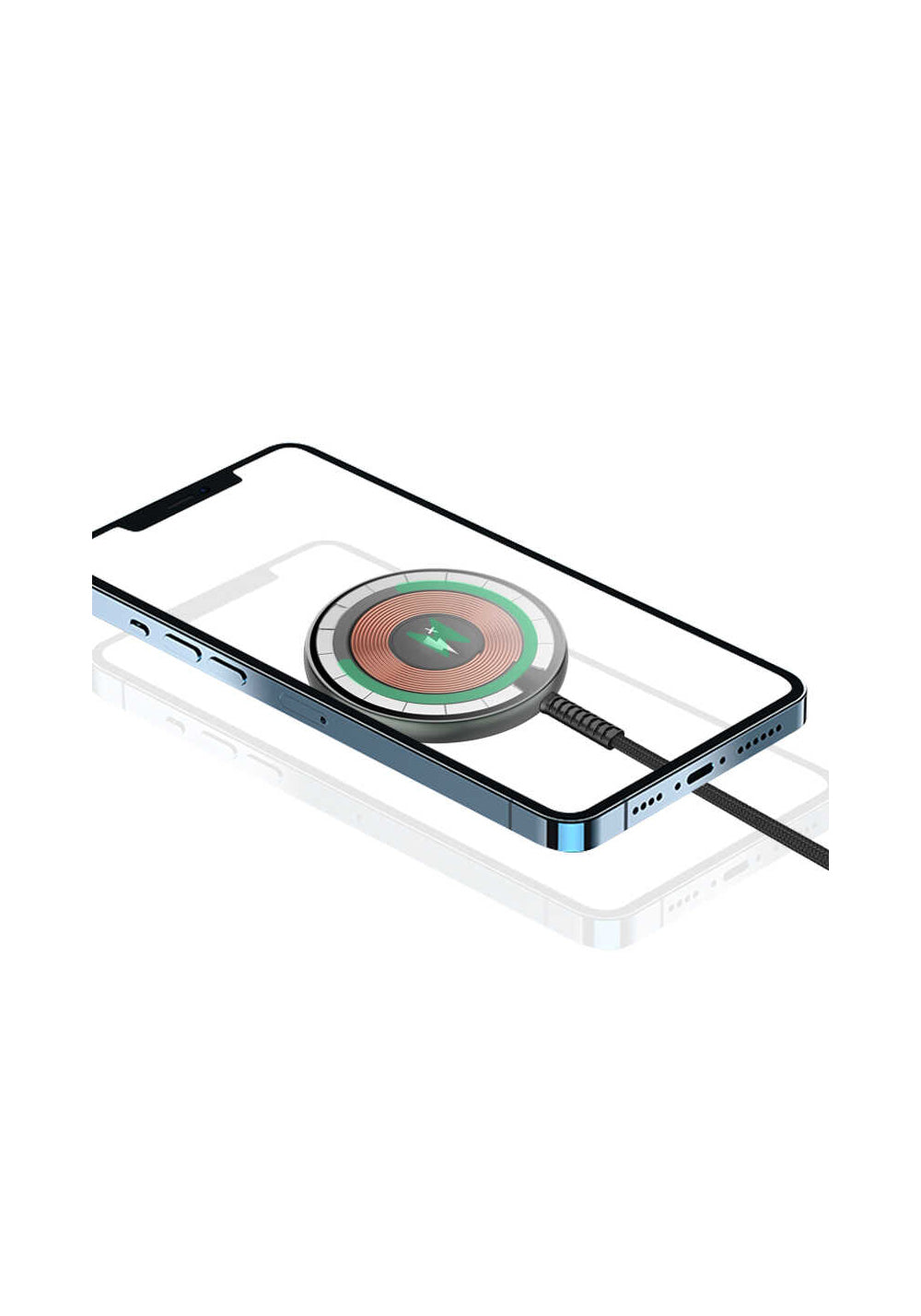 Wiwu M14 Intelligent Wireless Magnetik Şarj Ultra İnce Şeffaf 15W Android iOS Destekli