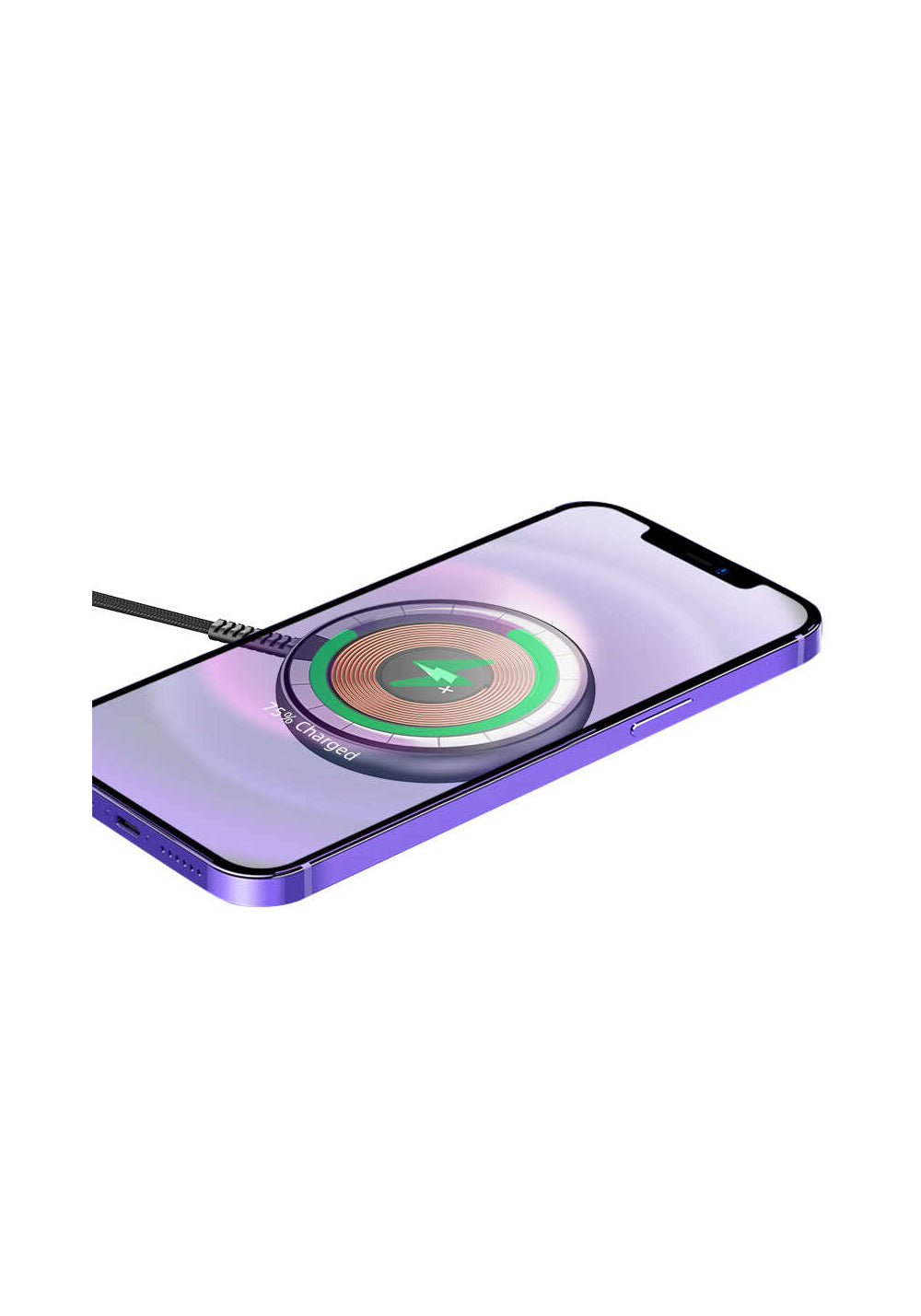 Wiwu M14 Intelligent Wireless Magnetik Şarj Ultra İnce Şeffaf 15W Android iOS Destekli