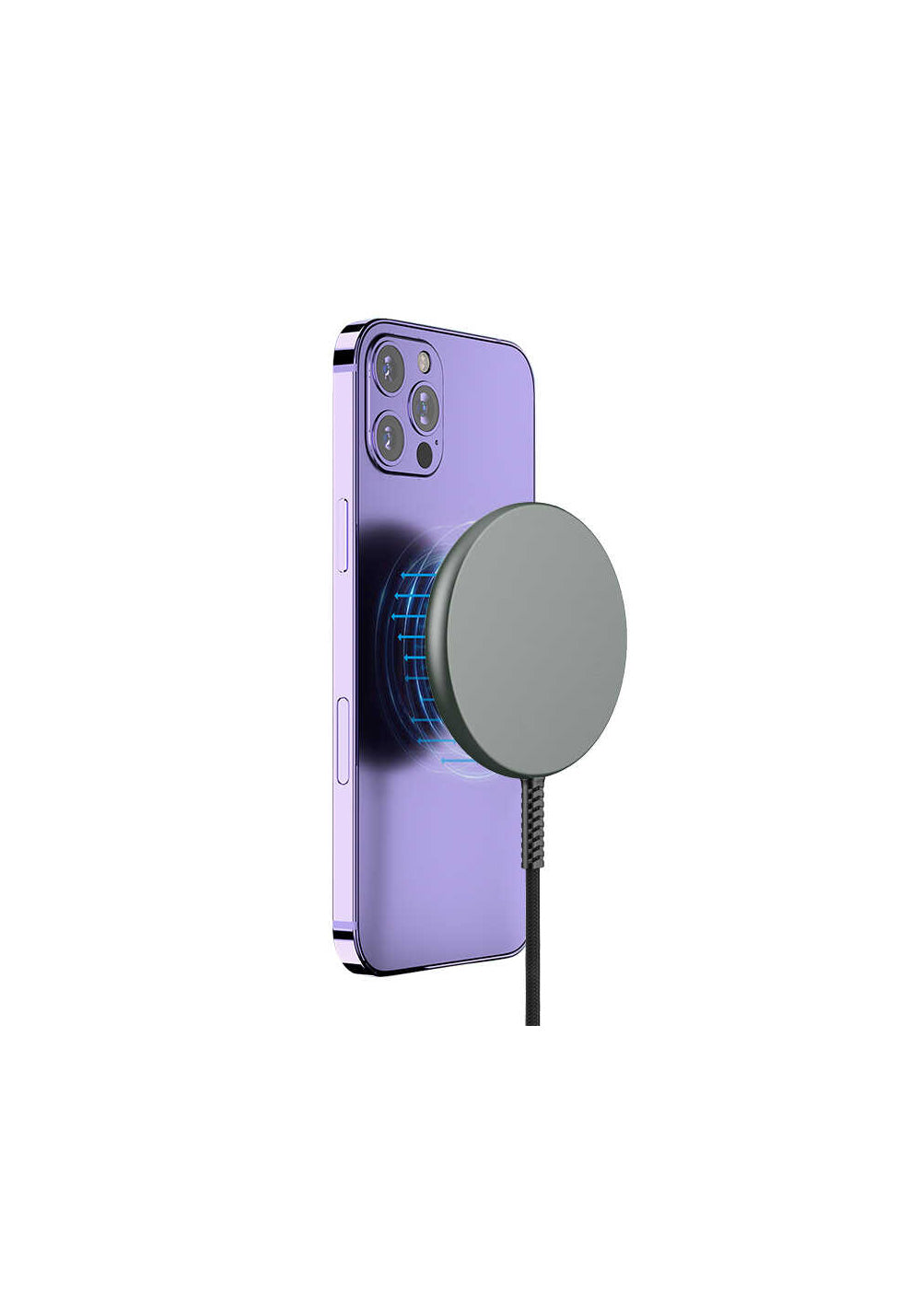 Wiwu M14 Intelligent Wireless Magnetik Şarj Ultra İnce Şeffaf 15W Android iOS Destekli