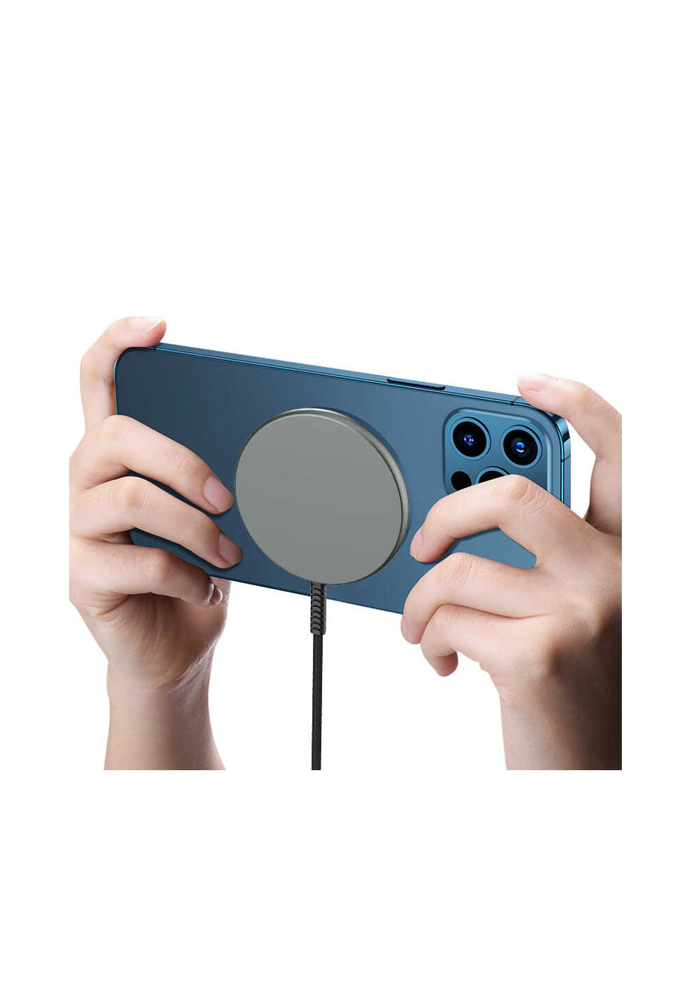 Wiwu M14 Intelligent Wireless Magnetik Şarj Ultra İnce Şeffaf 15W Android iOS Destekli
