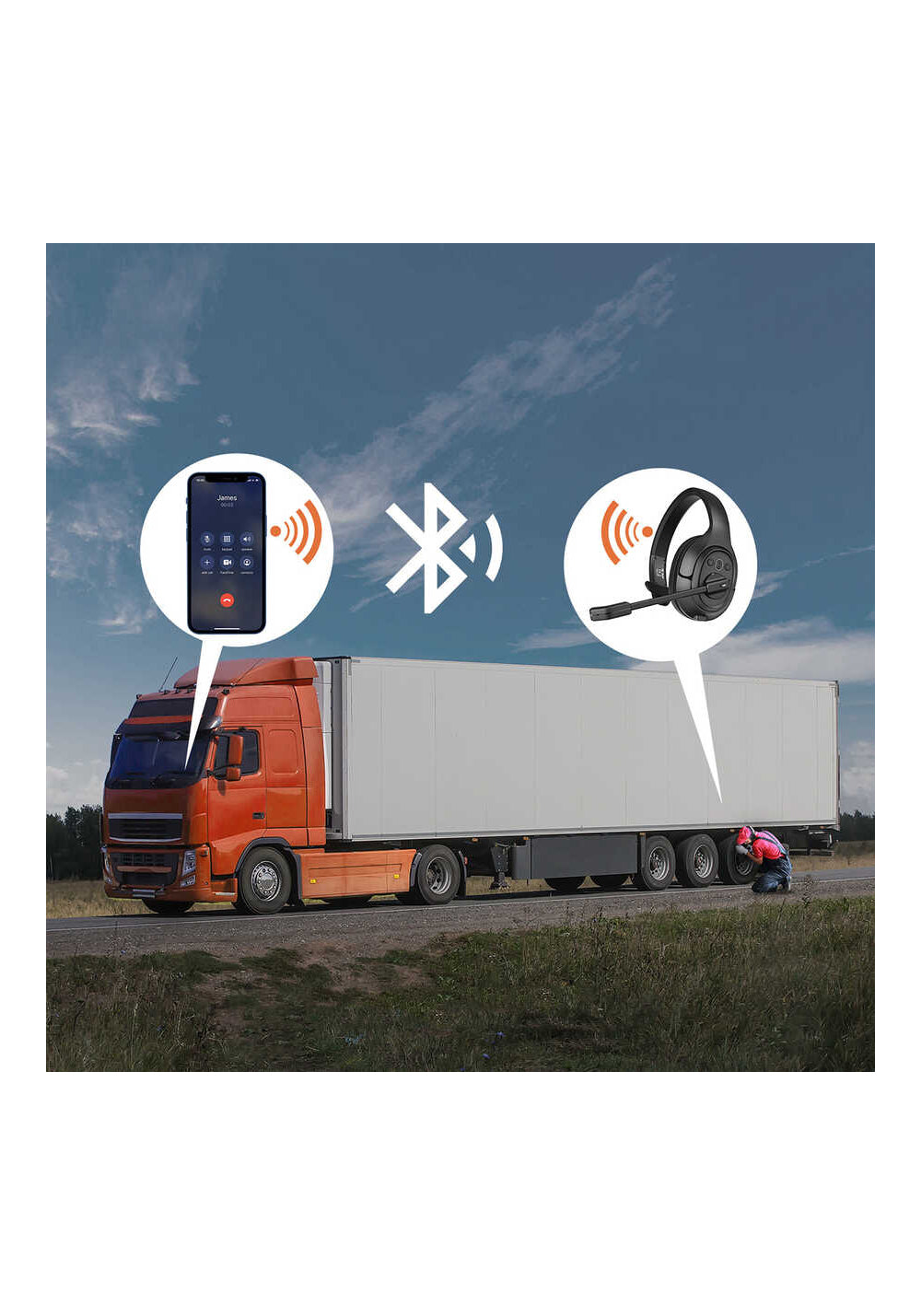 Eksa H1 Mikrofonlu Ayarlanabilir Başlıklı Kulak Üstü Gürültü Önleyici Mono Bluetooth Kulaklık