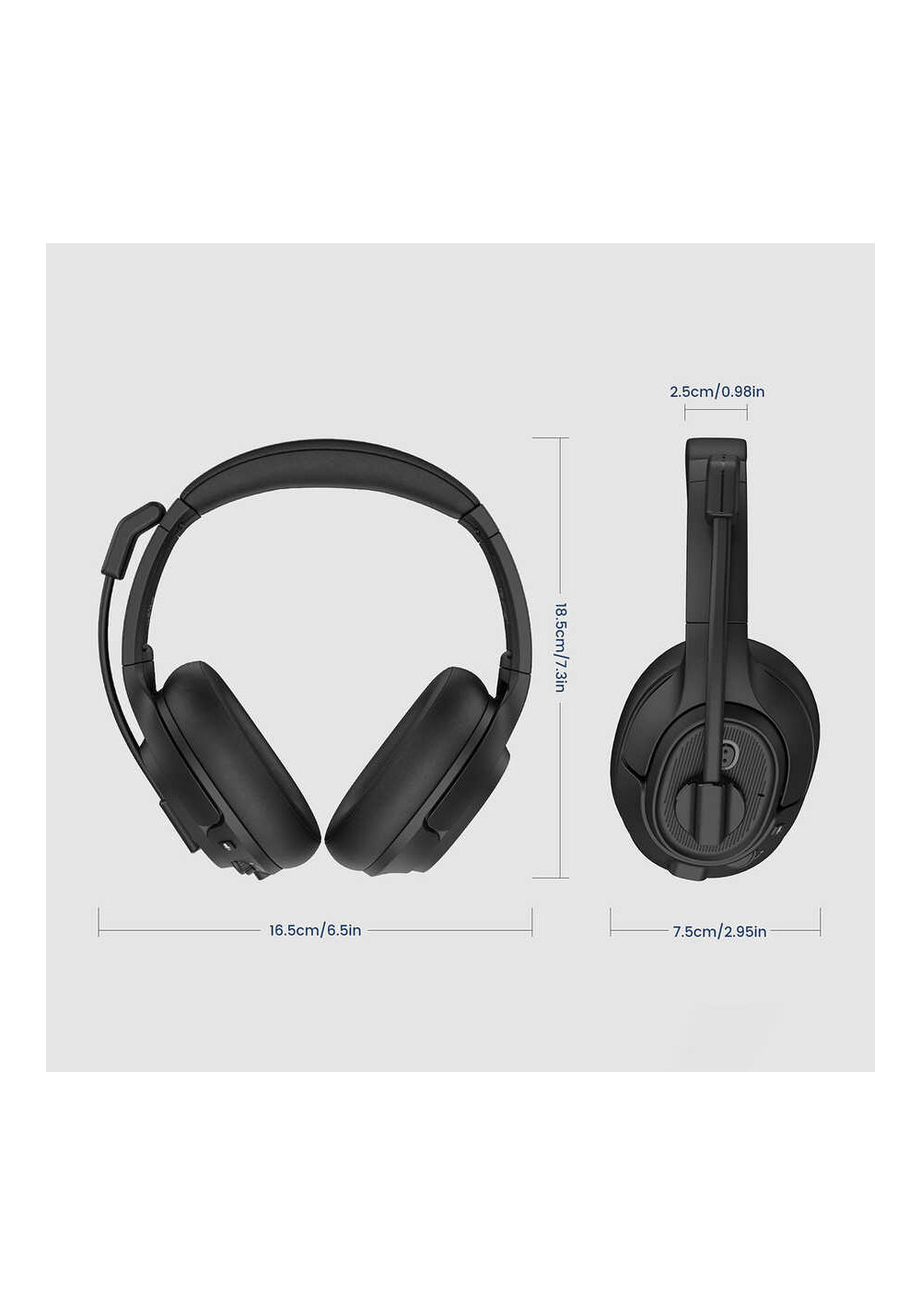 Eksa H2 Mikrofonlu Ayarlanabilir Başlıklı Kulak Üstü Gürültü Önleyici Bluetooth Kulaklık