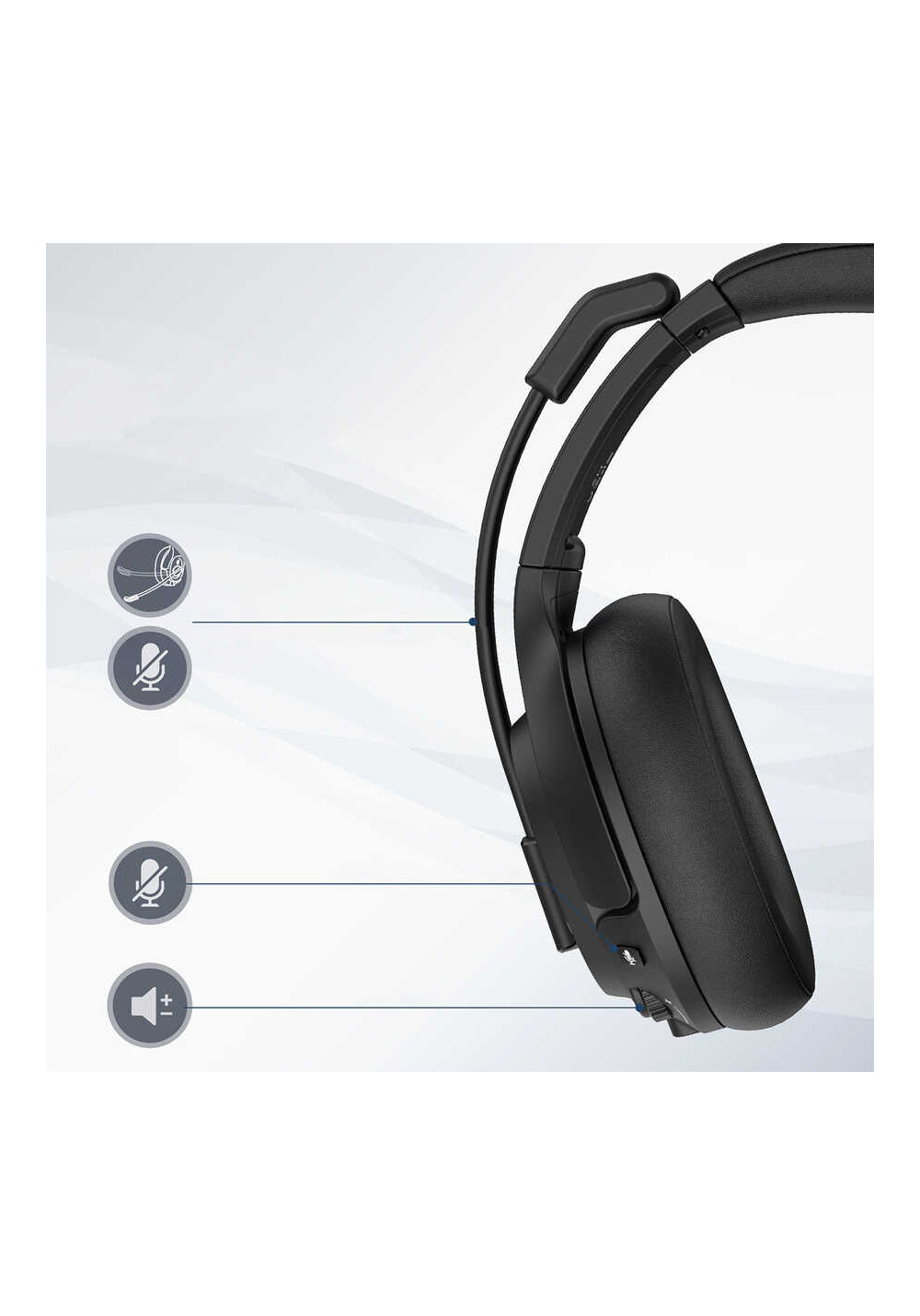 Eksa H2 Mikrofonlu Ayarlanabilir Başlıklı Kulak Üstü Gürültü Önleyici Bluetooth Kulaklık