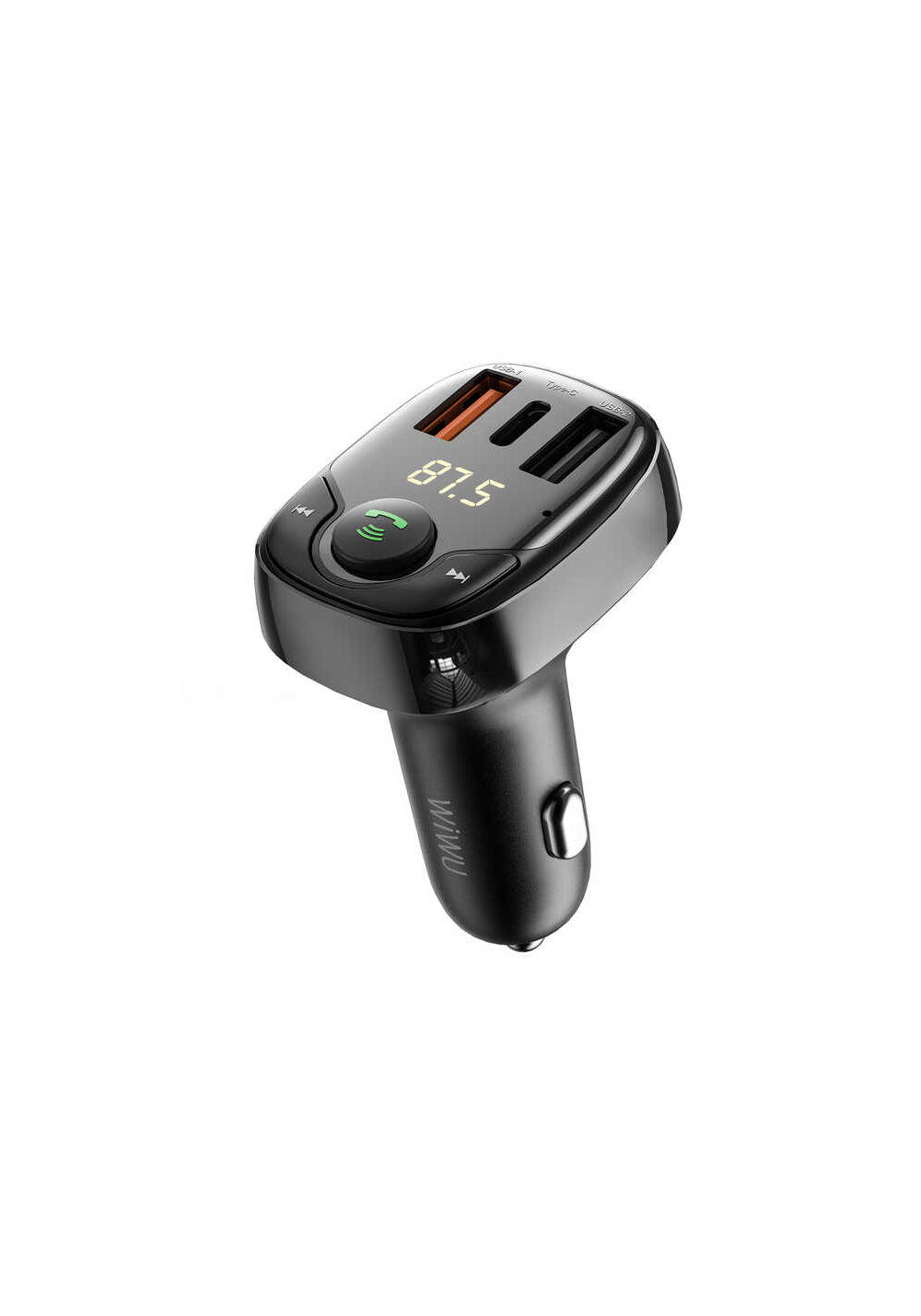 Wiwu PC600 36W Hızlı Şarj Destekli Dijital Göstergeli Bluetooth FM Transmitter