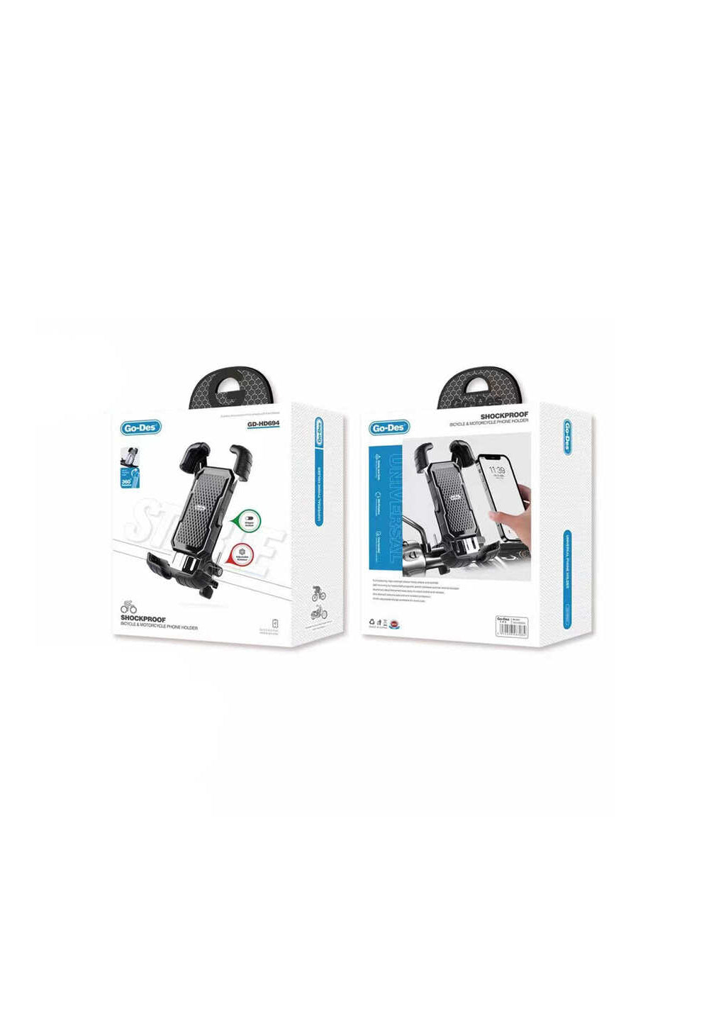 Go Des GD-HD694 Darbeye Dayanıklı Köşe Korumalı Bisiklet ve Motosiklet Tutucu