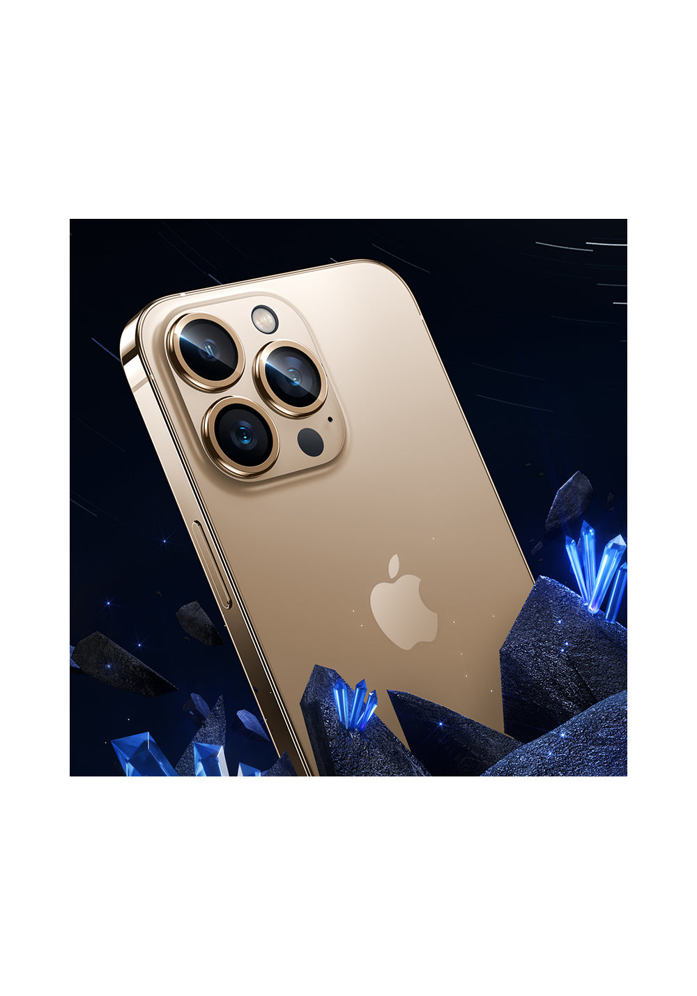 Benks iPhone 14 Pro Max DR Safir Kamera Lens Koruyucu