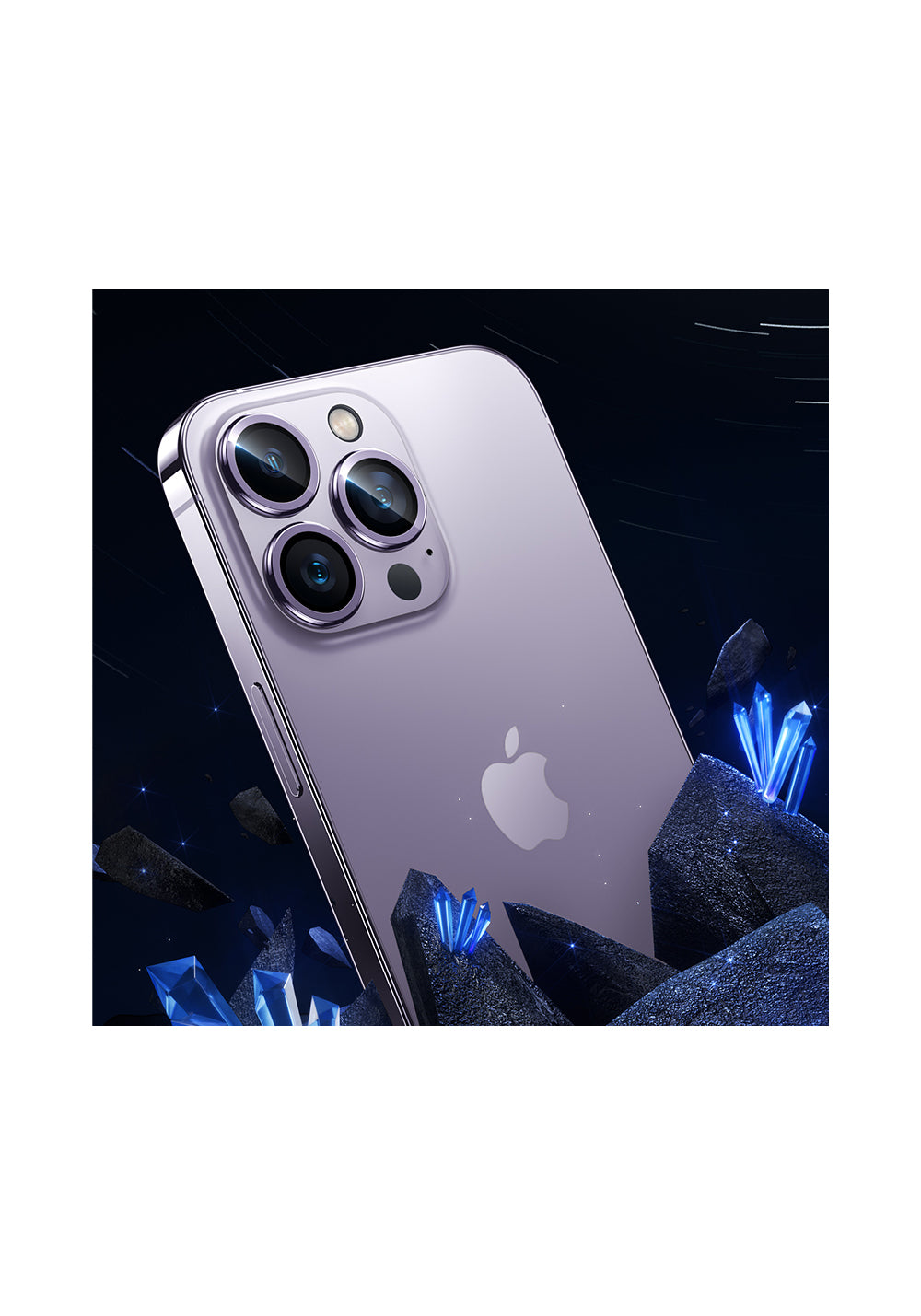 Benks iPhone 14 Pro Max DR Safir Kamera Lens Koruyucu