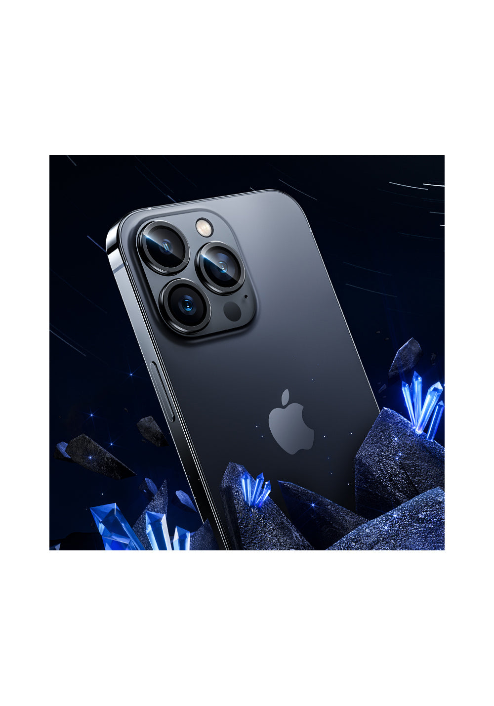 Benks iPhone 14 Pro Max DR Safir Kamera Lens Koruyucu