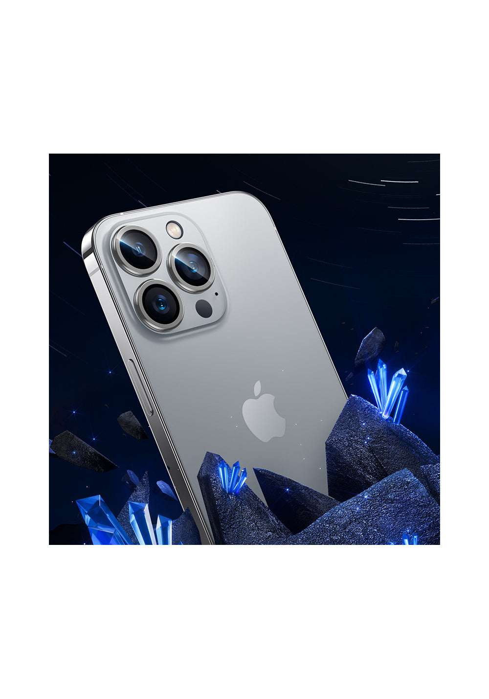 Benks iPhone 14 Pro Max DR Safir Kamera Lens Koruyucu