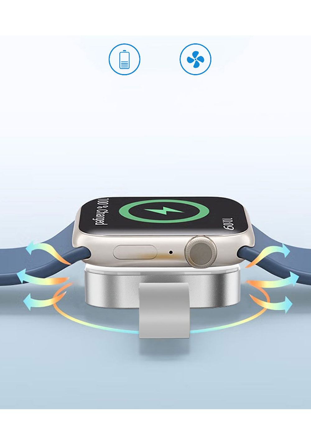 Wiwu M16 Pro Akıllı Saat Mini Wireless Magnetik Şarj Aleti 2.5W