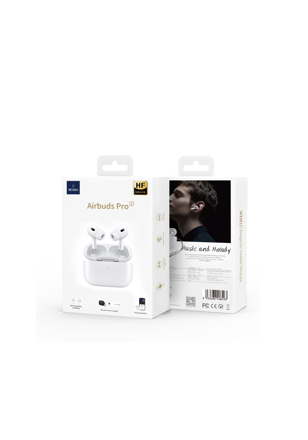 Wiwu Airbuds Pro 2F Aktif Gürültü Önleyicili Kulak İçi Bluetooth Kulaklık