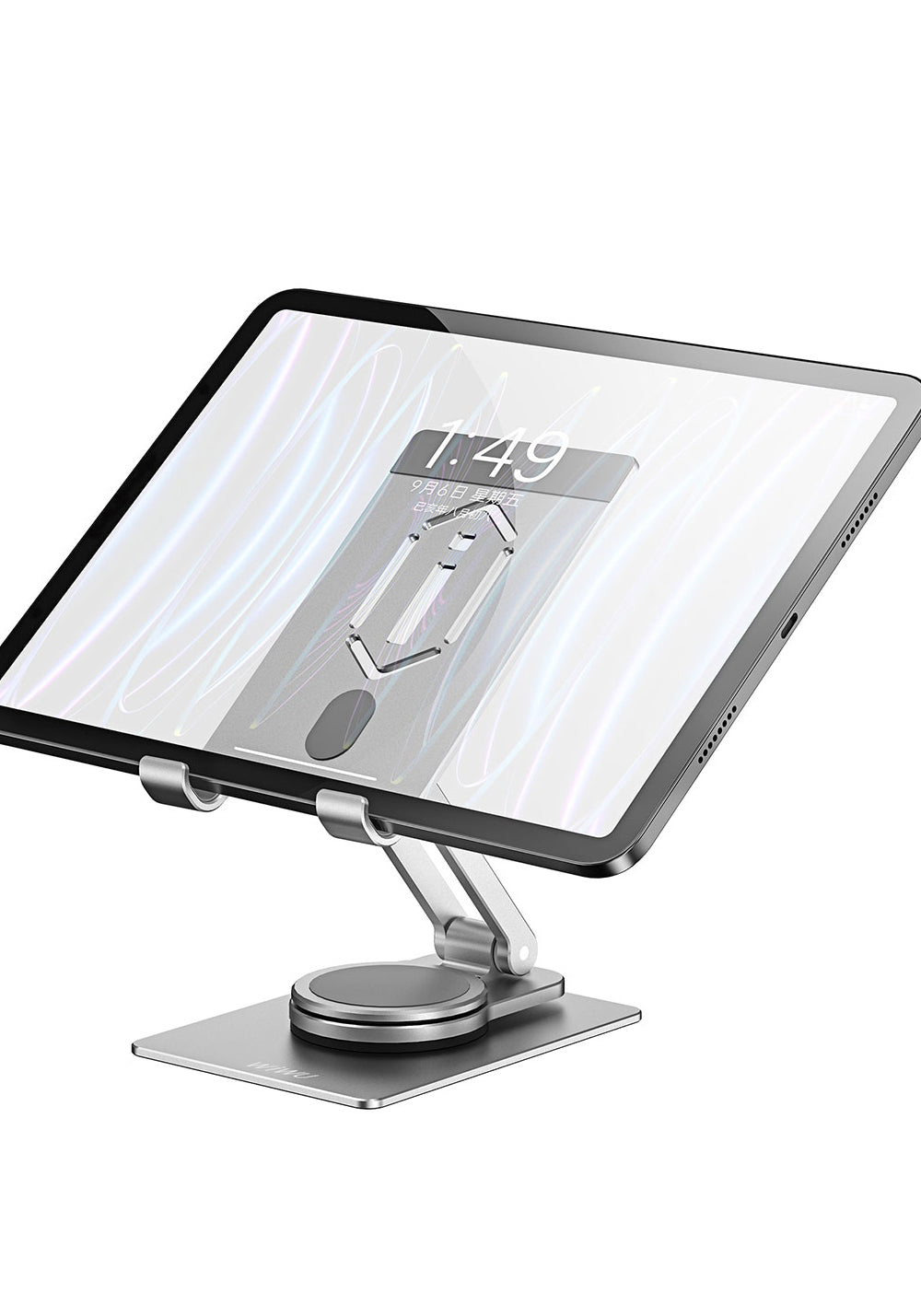 Wiwu ZM107 Taşınabilir Katlanabilir 360 Dönebilen Metal Telefon ve Tablet Standı
