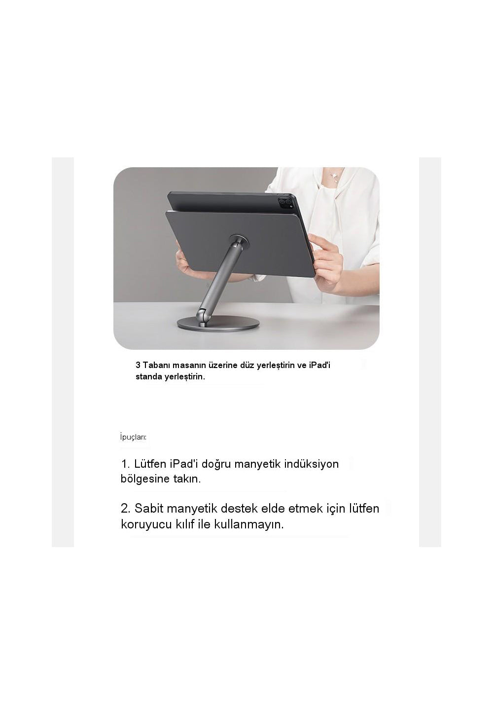 Benks L43 İnfinity Pro Pad 360 Dönebilen Mıknatıslı 12.9 İnç Tablet Standı