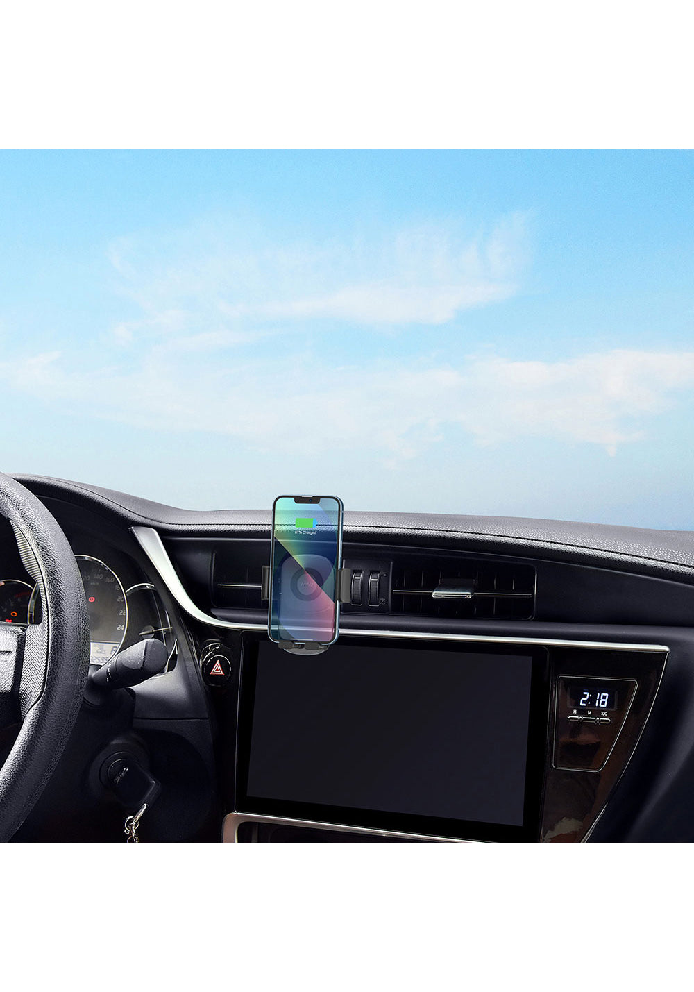 Wiwu CH008 Telefon Ağırlığı İle Çalışan Havalandırma Tasarım Araç Telefon Tutucu