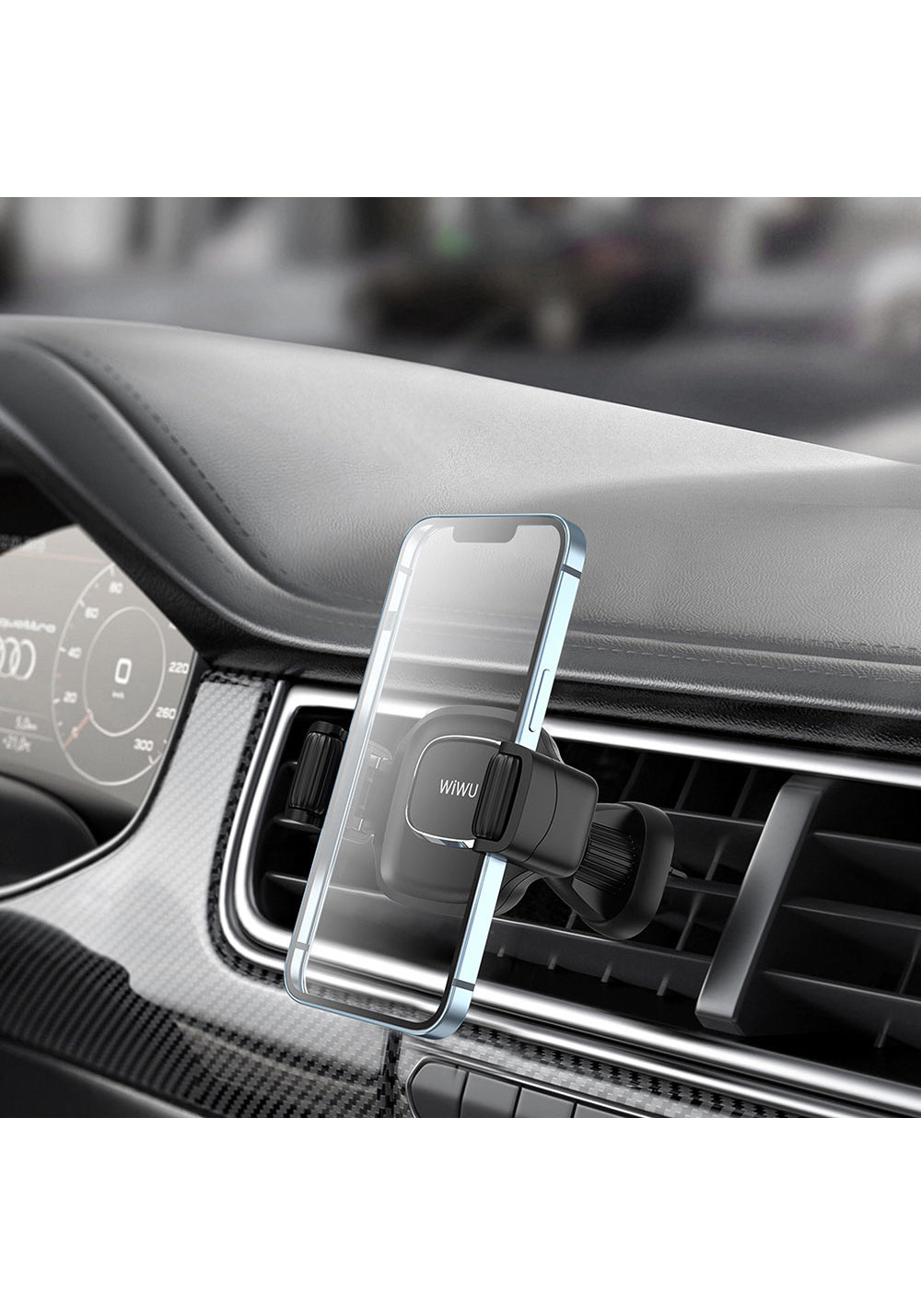 Wiwu CH009 Otomatik Mekanizmalı Havalandırma Tasarım Araç Telefon Tutucu