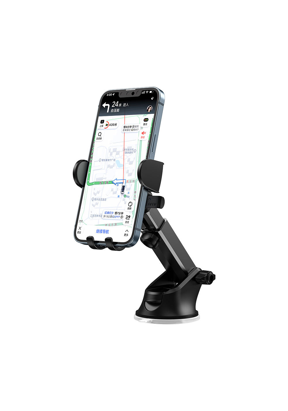 Wiwu CH013 Otomatik Mekanizmalı Vantuzlu Tasarım Araç Telefon Tutucu