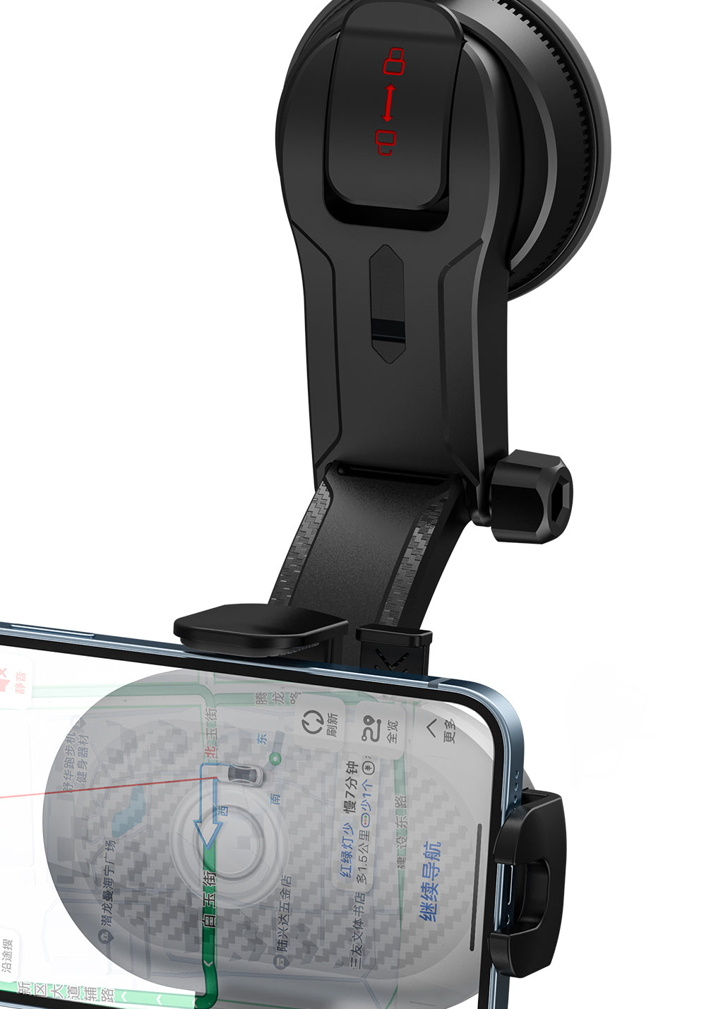 Wiwu CH014 Otomatik Mekanizmalı Vantuzlu Tasarım Araç Telefon Tutucu