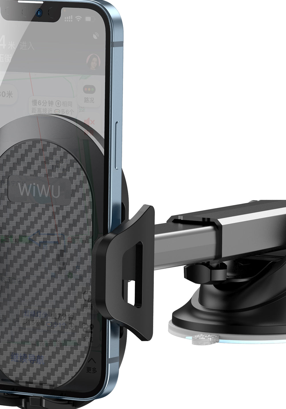 Wiwu CH015 Otomatik Mekanizmalı Vantuzlu Tasarım Araç Telefon Tutucu