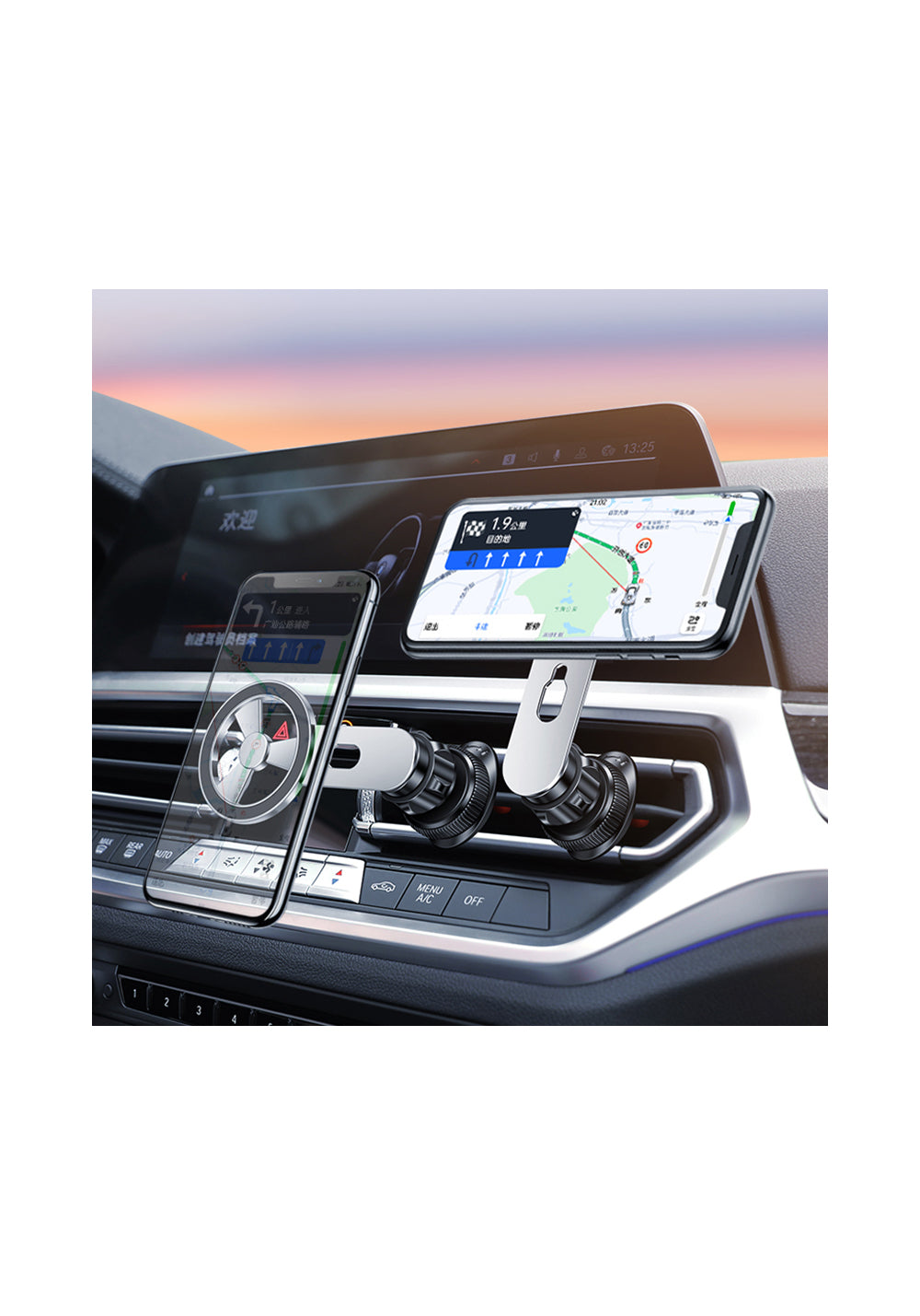 Wiwu CH026 360 Derece Dönebilen Havalandırma Tasarım Araç Telefon Tutucu