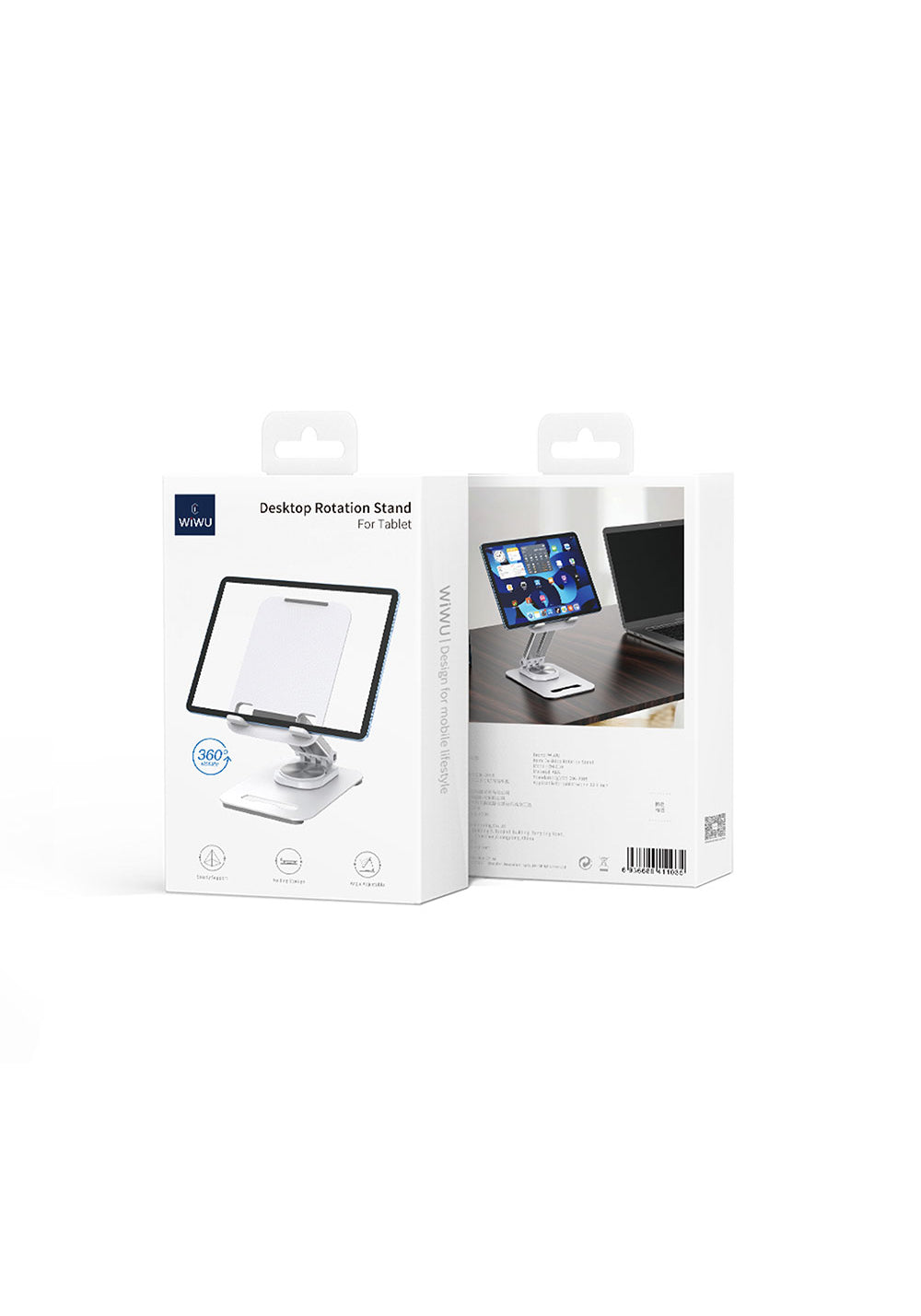 Wiwu ZM010 Taşınabilir Katlanabilir 360 Dönebilen Metal Telefon ve Tablet Standı