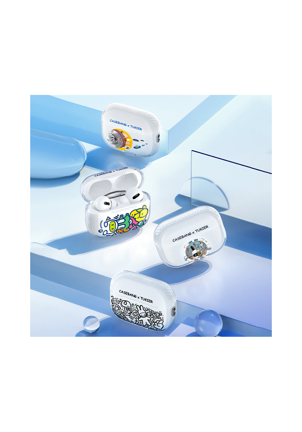 Benks Airpods Pro Desenli Koruyucu Casebang Departure Explore Silikon Kılıf
