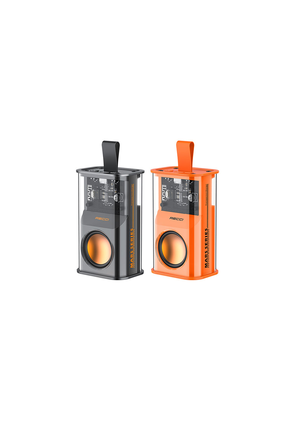Recci RSK-W30 Mars Serisi Hi-Fi RGB Işıklı Wireless Bluetooth 5.3 Speaker Hoparlör 500mAh