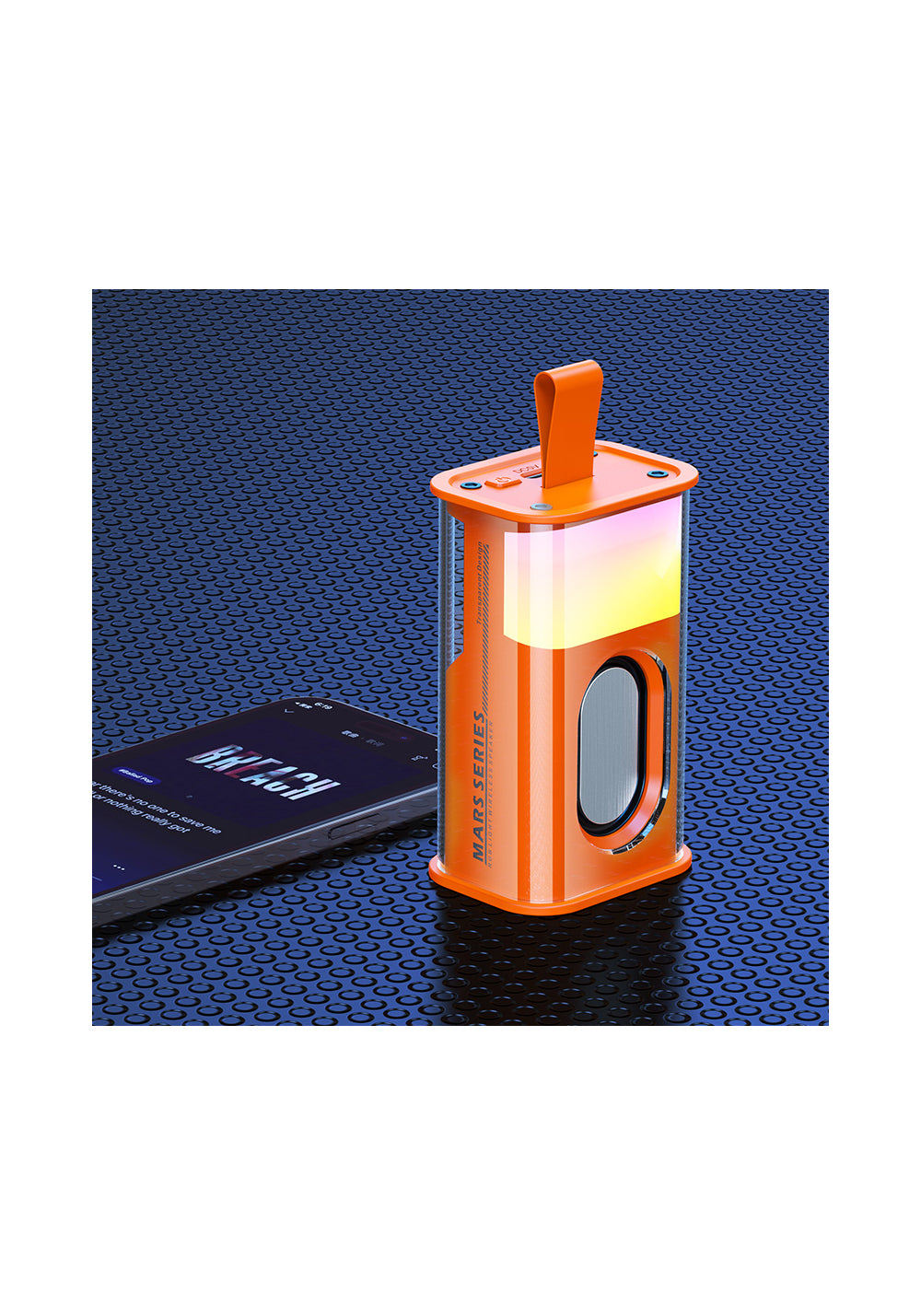 Recci RSK-W30 Mars Hi-Fi RGB Işıklı Wireless Bluetooth 5.3 Speaker Hoparlör 500mAh