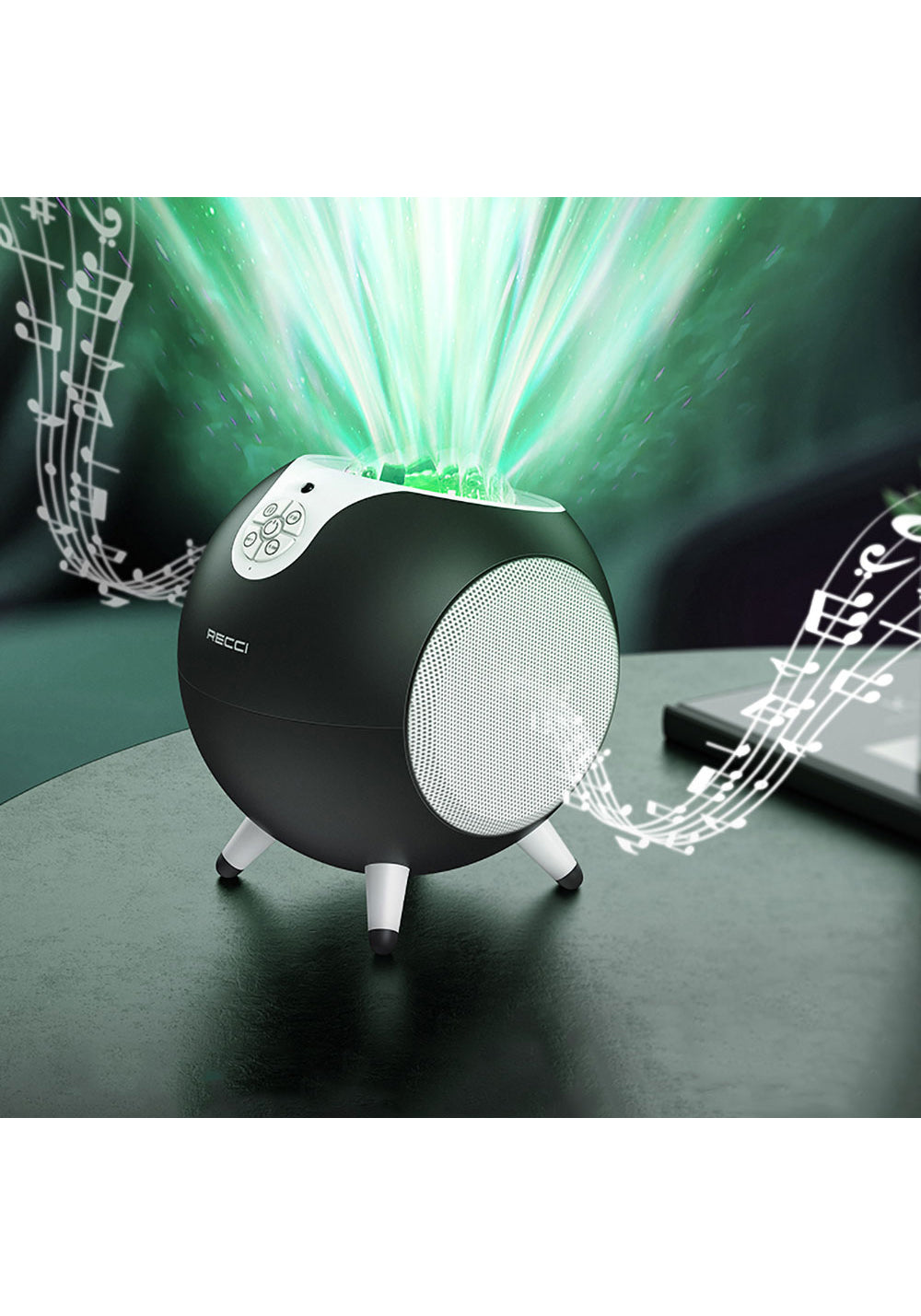 Recci RSK-W22 Starry Sky Hi-Fi Aurora Lambalı Wireless Bluetooth 5.2 Speaker Hoparlör 10W