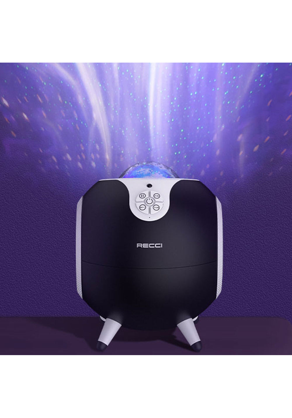 Recci RSK-W22 Starry Sky Hi-Fi Aurora Lambalı Wireless Bluetooth 5.2 Speaker Hoparlör 10W