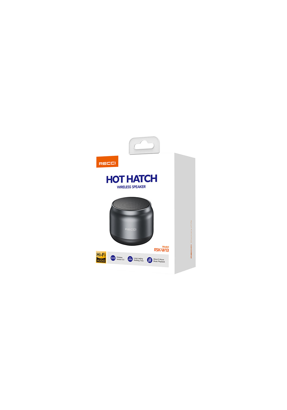 Recci RSK-W13 Hot Hatch Hi-Fi Wireless Bluetooth 5.0 Speaker Hoparlör 5W 1200mAh