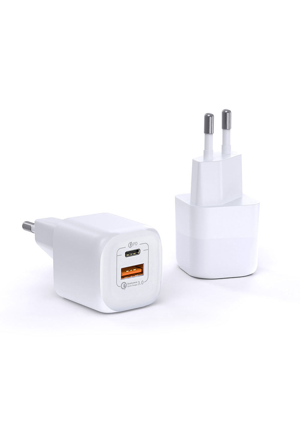 Wiwu RY-U33 GaN Tech PD Hızlı Şarj Özellikli QC 3.0 Seyahat Şarj Başlığı 33W