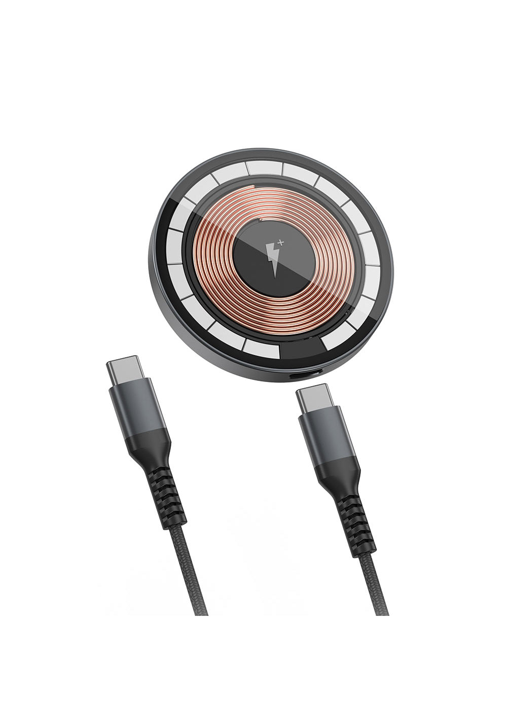 Wiwu M17 Magnetik Intelligent Transparan Wireless Şarj Ultra İnce Şeffaf 15W Android iOS Destekli