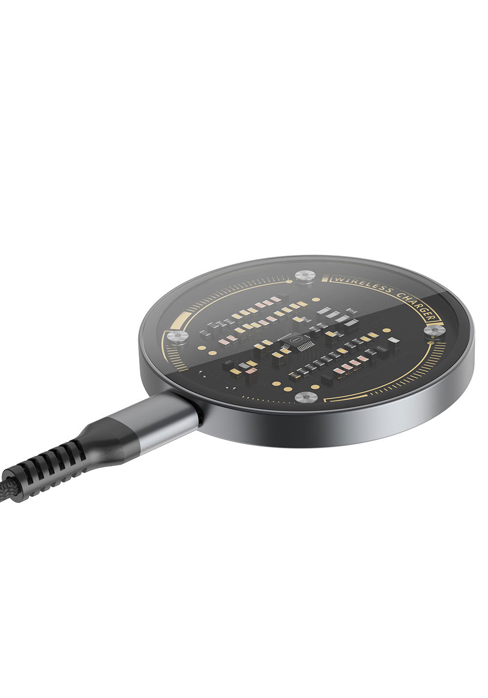 Wiwu M17 Magnetik Intelligent Transparan Wireless Şarj Ultra İnce Şeffaf 15W Android iOS Destekli