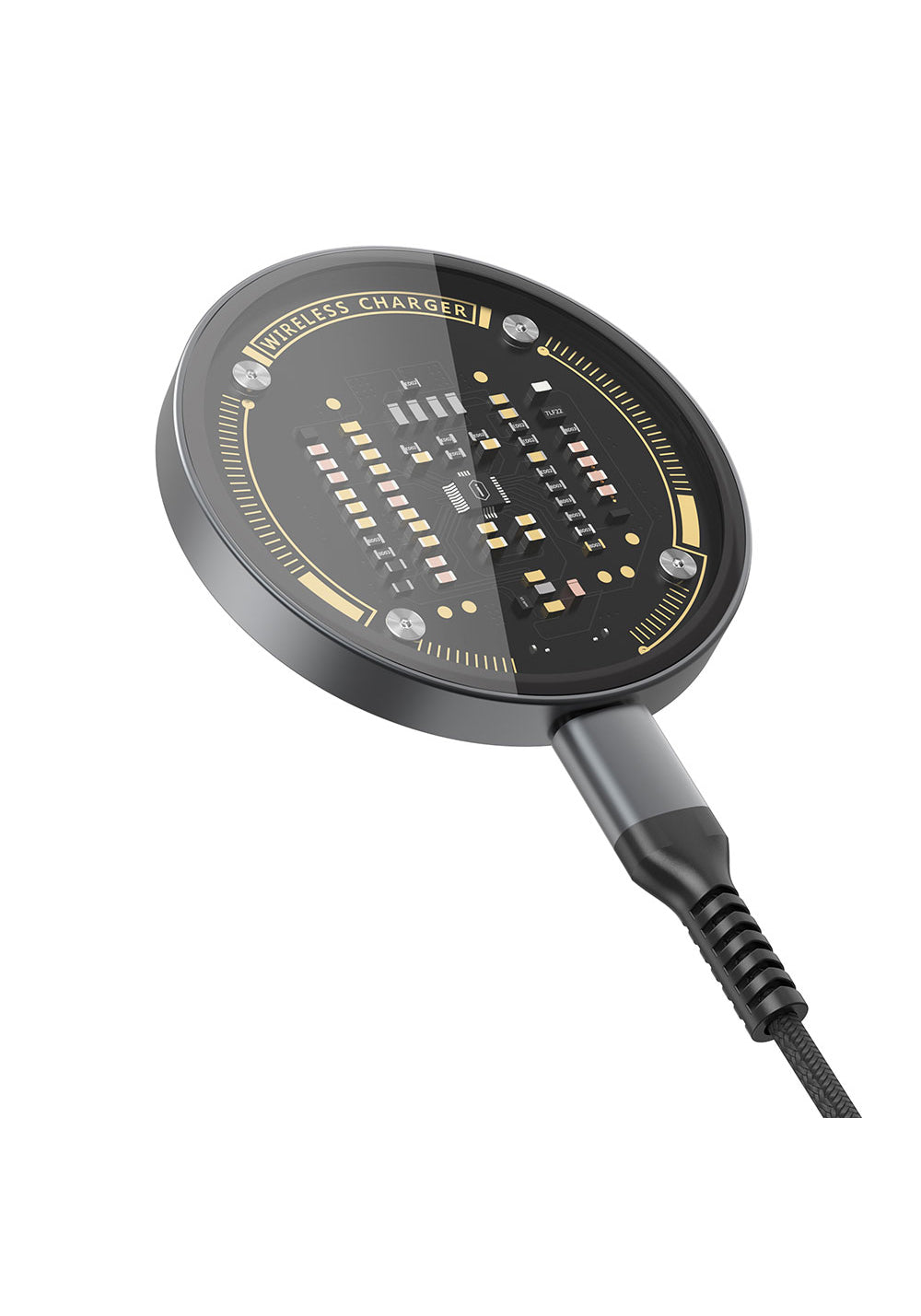 Wiwu M17 Magnetik Intelligent Transparan Wireless Şarj Ultra İnce Şeffaf 15W Android iOS Destekli