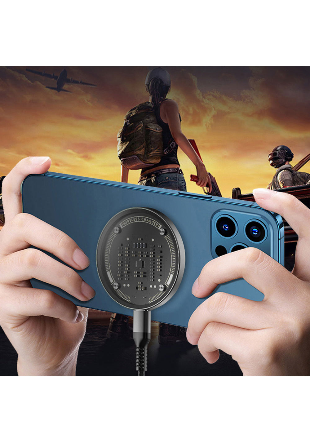 Wiwu M17 Magnetik Intelligent Transparan Wireless Şarj Ultra İnce Şeffaf 15W Android iOS Destekli