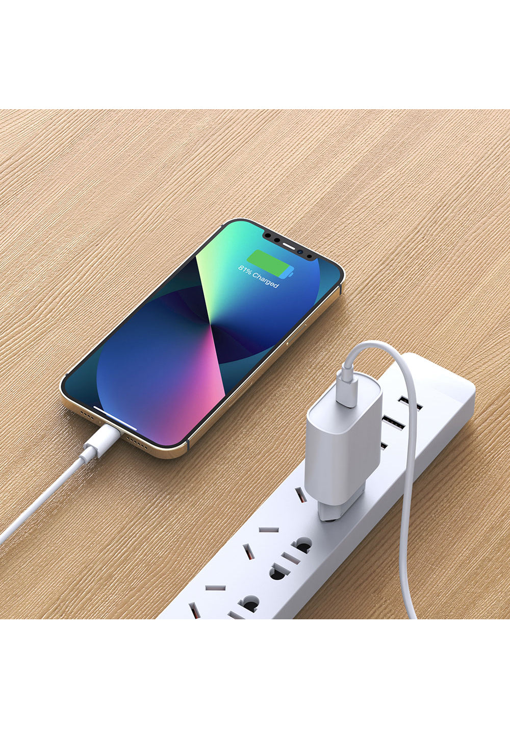 Wiwu Wi-U001 Quick 20W Tek Bağlantılı Şarj Başlığı Type-C to Lightning PD 20W Kablolu Şarj Seti