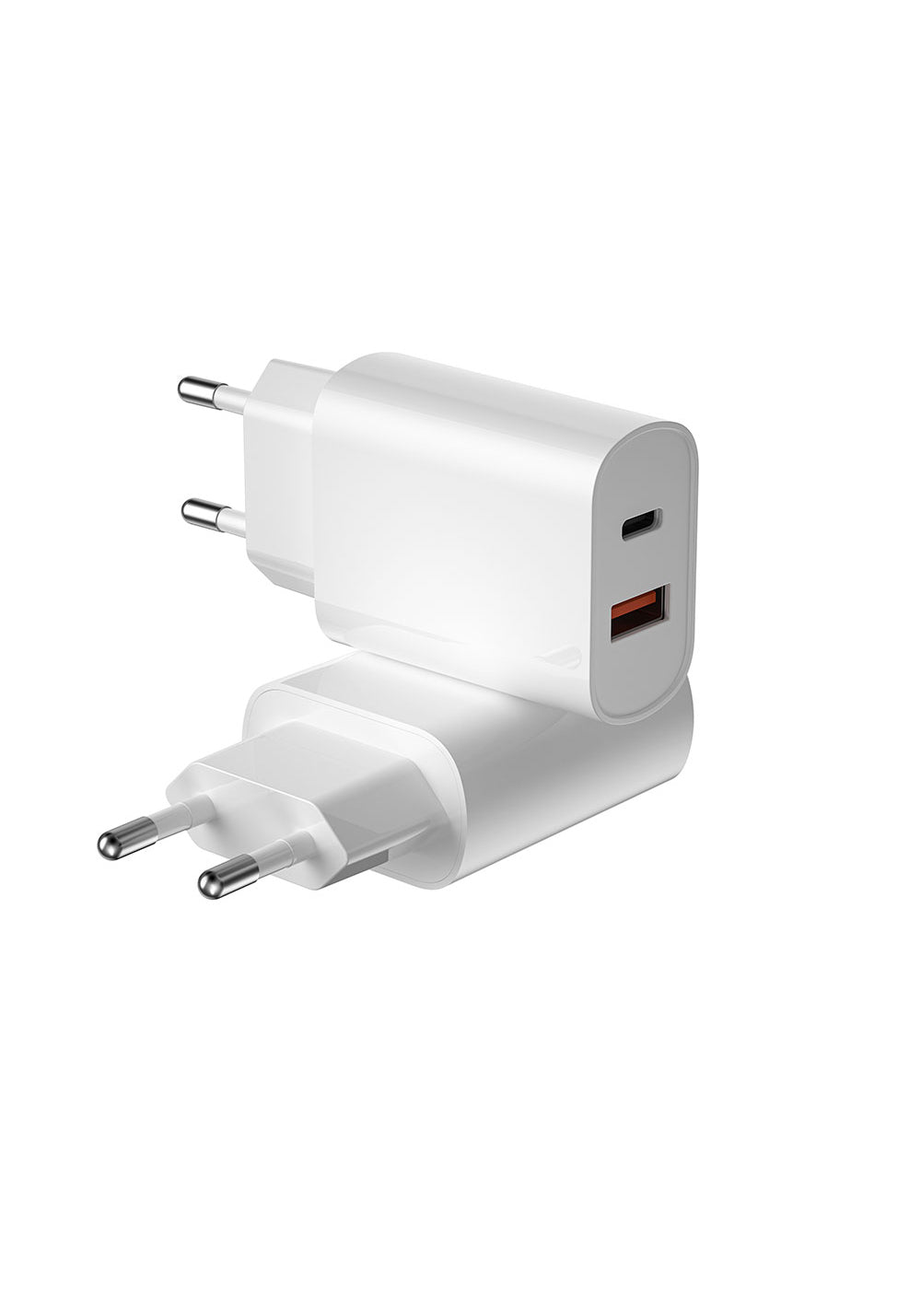 Wiwu Wi-U002 Quick Type-C PD & USB-A QC Hızlı Şarj Başlığı 20W