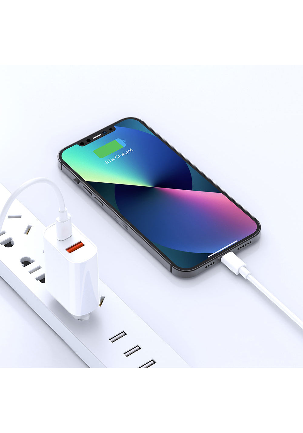 Wiwu Wi-U002 Quick Hızlı Şarj Başlığı Type-C to Lightning PD 20W Kablolu Şarj Seti