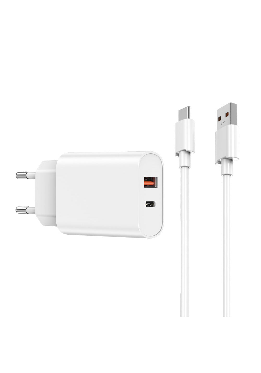 Wiwu Wi-U002 Quick Hızlı Şarj Başlığı USB-A to Type-C PD 20W Kablolu Şarj Seti