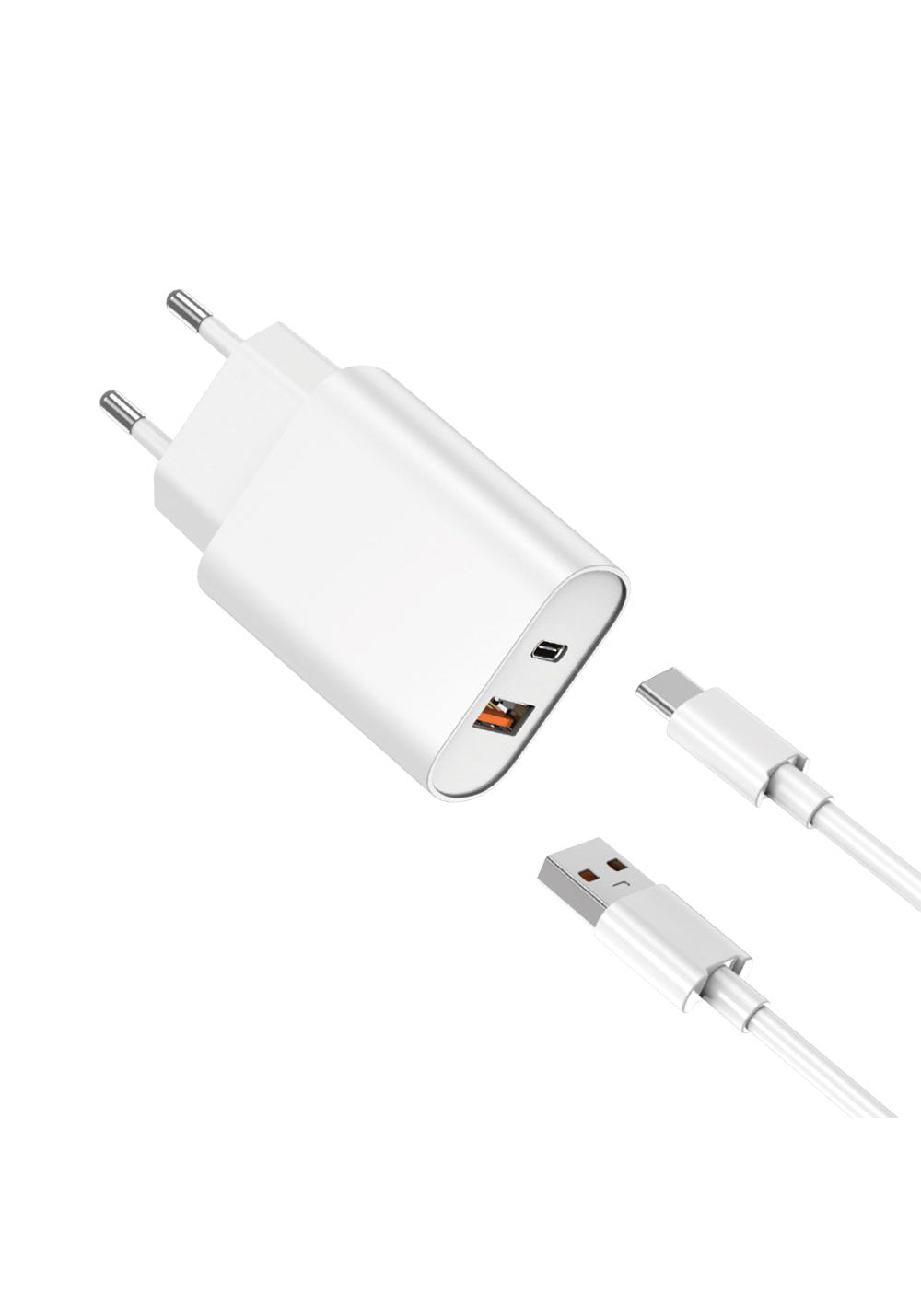 Wiwu Wi-U002 Quick Hızlı Şarj Başlığı USB-A to Type-C PD 20W Kablolu Şarj Seti