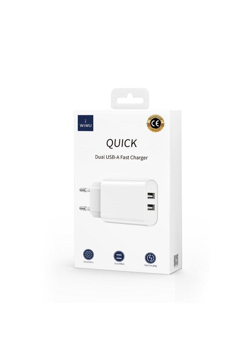 Wiwu Wi-U003 Quick 2.1A Çift USB Çıkışlı Hızlı Şarj Başlığı Adaptörü