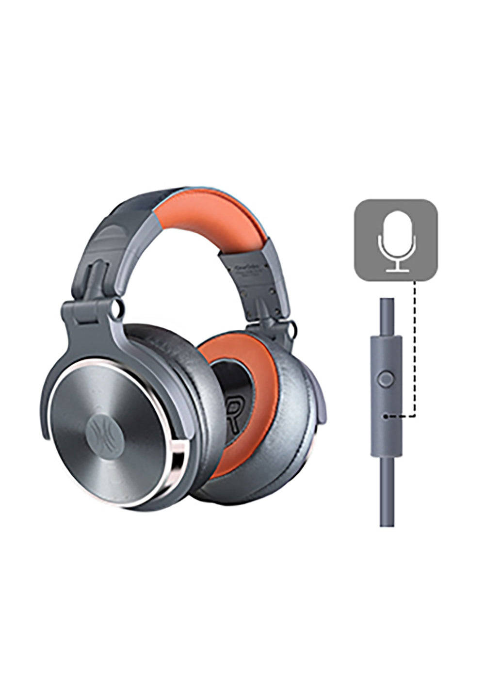 Oneodio Pro 50 Space Gray 3.5mm to 6.35mm DJ Kulaklık