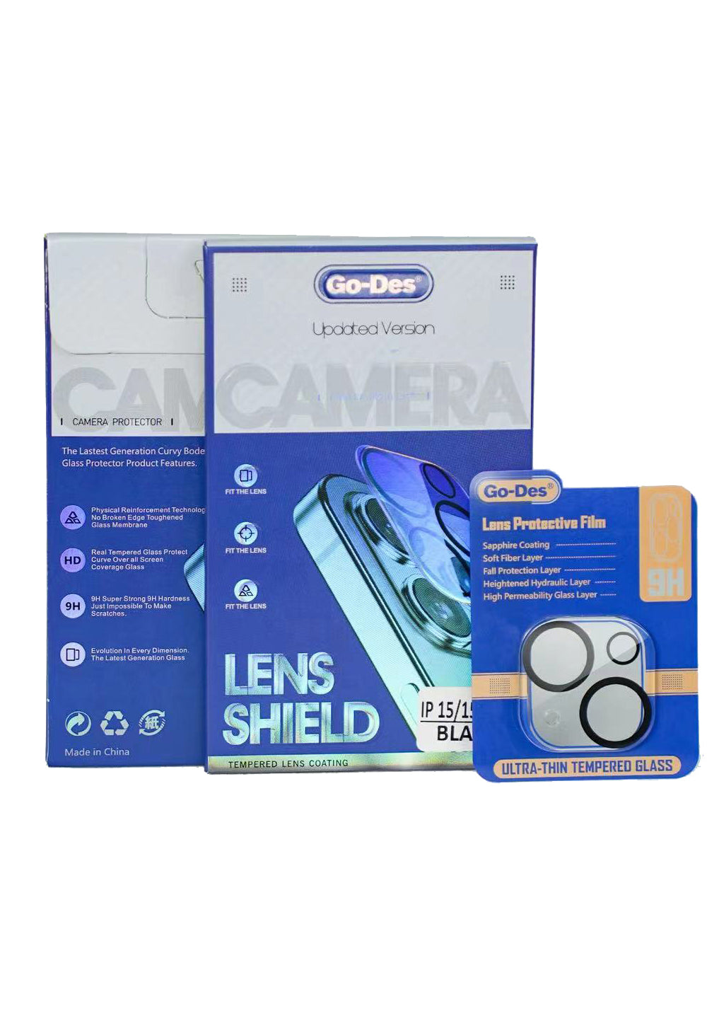 Go Des iPhone 15 Plus Lens Shield CL-14 Kamera Lens Koruyucu