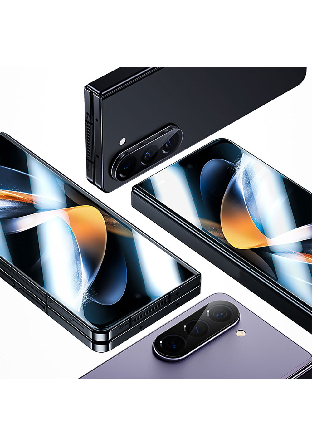 Benks Galaxy Z Fold 5 Combo İkili Set (Corning Ekran Koruyucu + Kamera Lens Koruyucu)