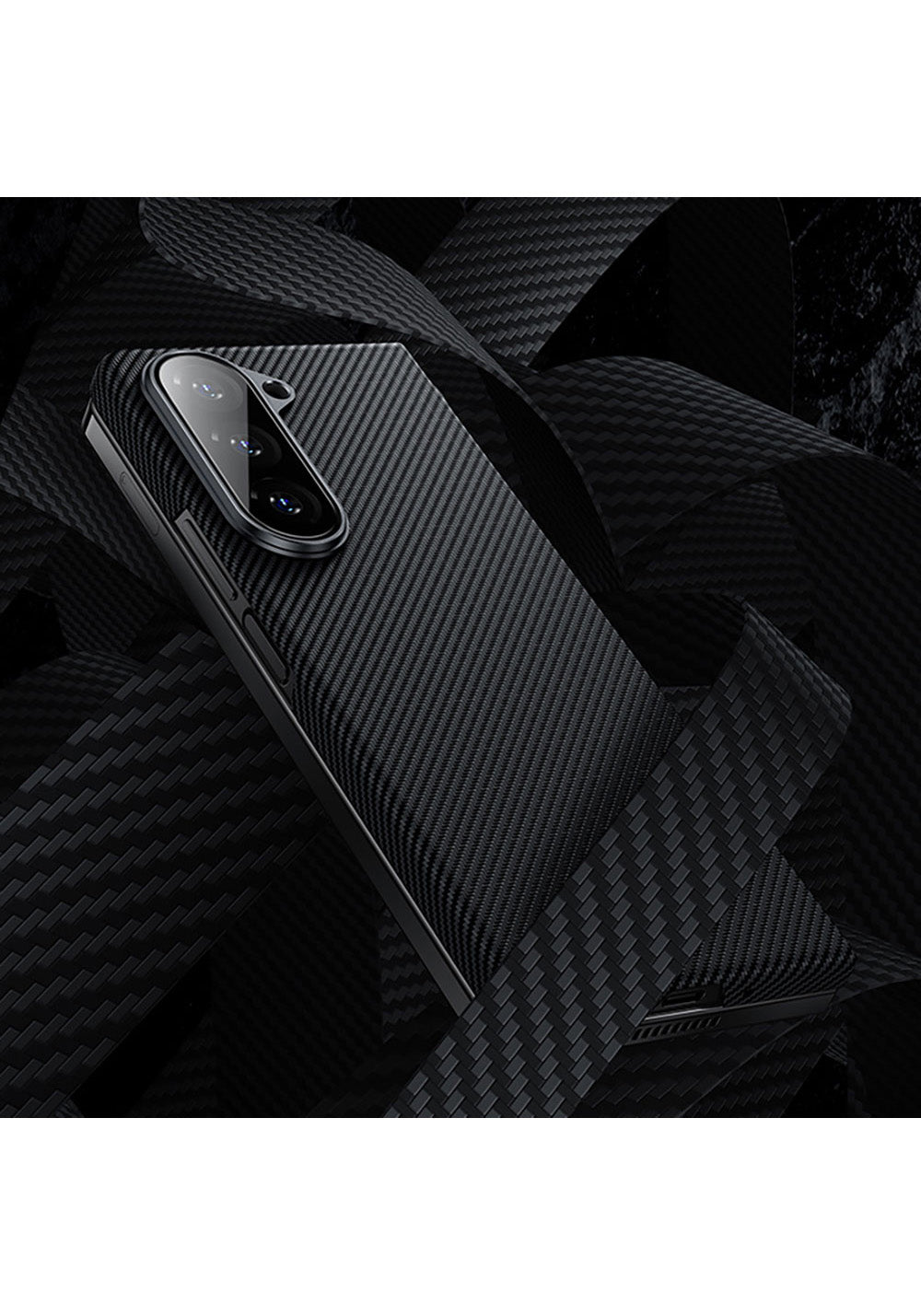 Benks Galaxy Z Fold 5 Combo Üçlü Aksesuar Seti (600D Kevlar Karbon + Corning Ekran Koruyucu + Kamera Lens Koruyucu)