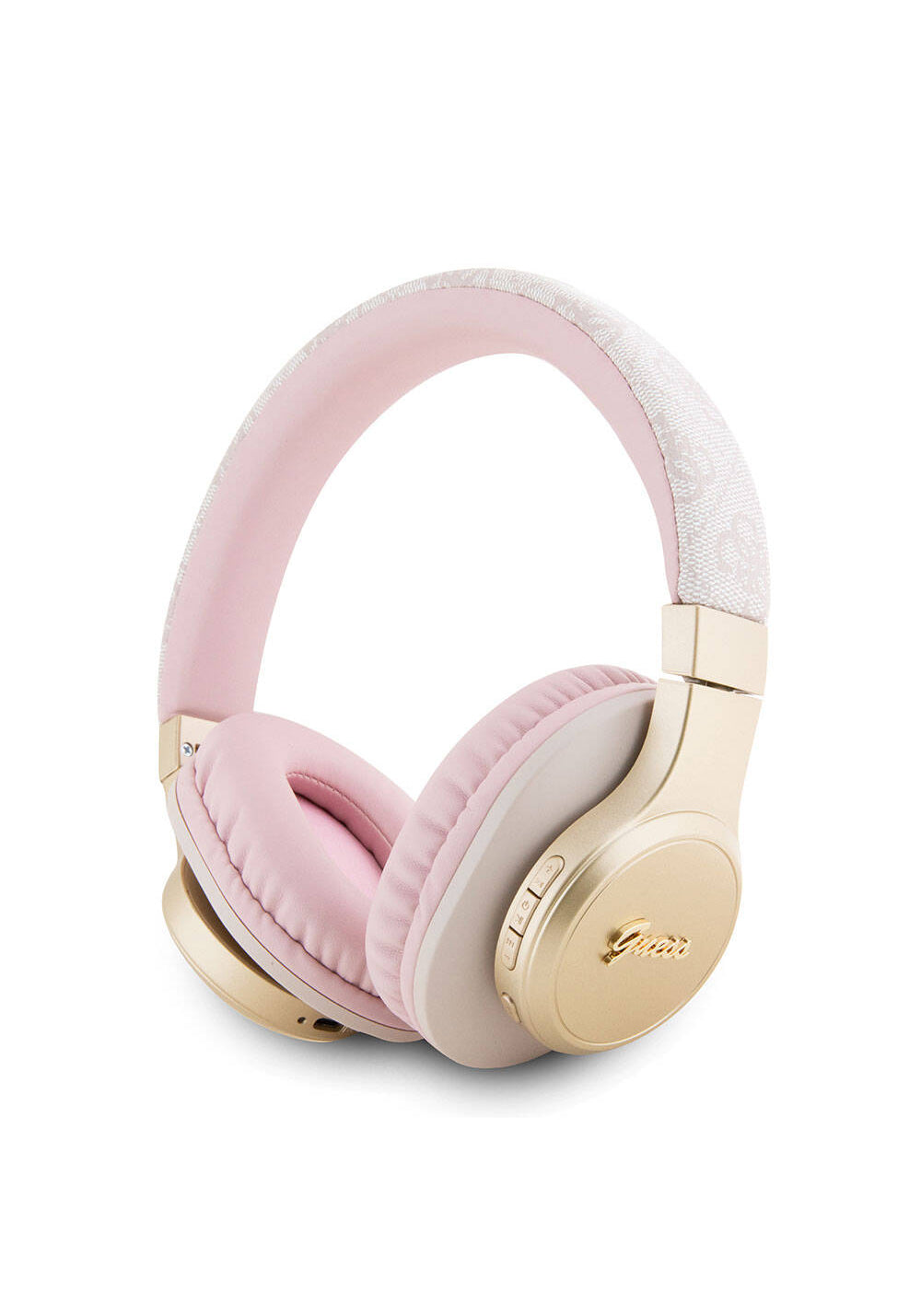 Guess Script Gold Metal Yazı Logolu 4G Desenli Bluetooth Kulaklık
