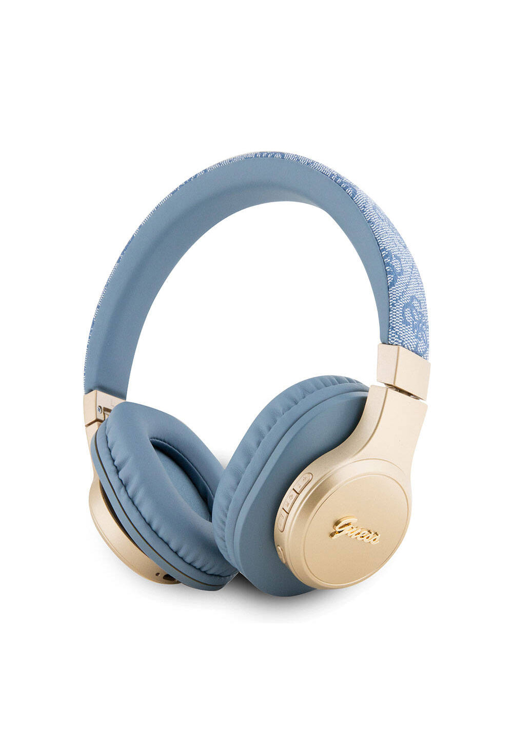 Guess Script Gold Metal Yazı Logolu 4G Desenli Bluetooth Kulaklık