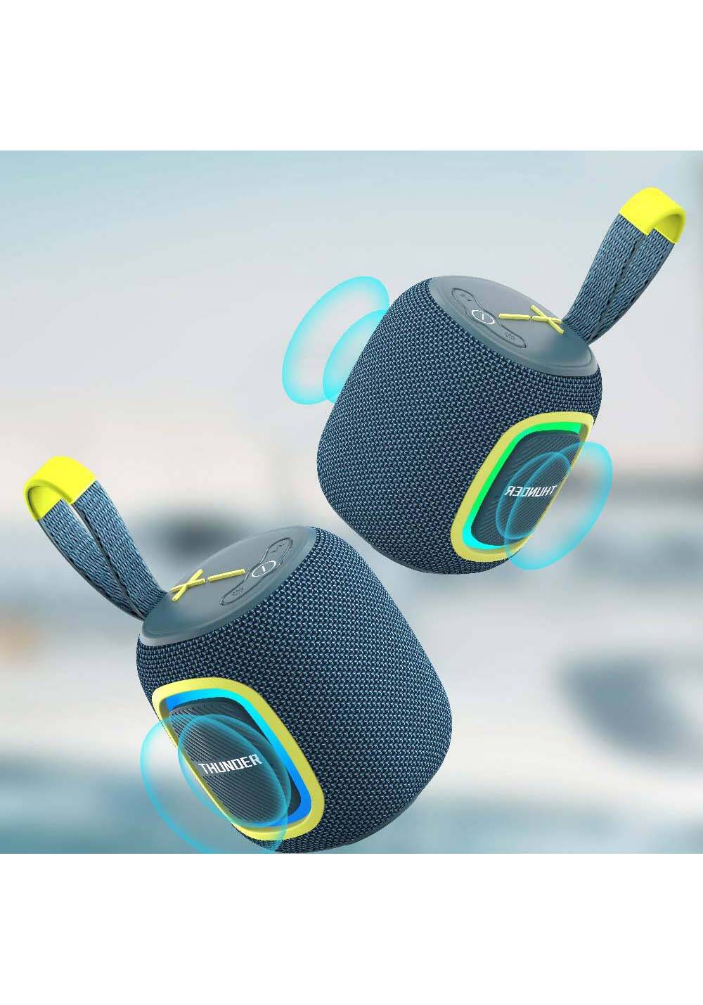 Wiwu P25 RGB Led Işıklı Wireless Bluetooth 5.3 Speaker Hoparlör