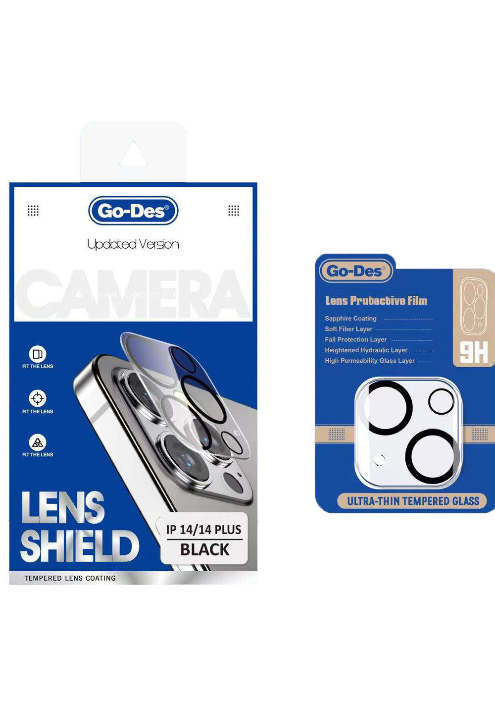 Go Des iPhone 14 Plus Lens Shield CL-14 Kamera Lens Koruyucu